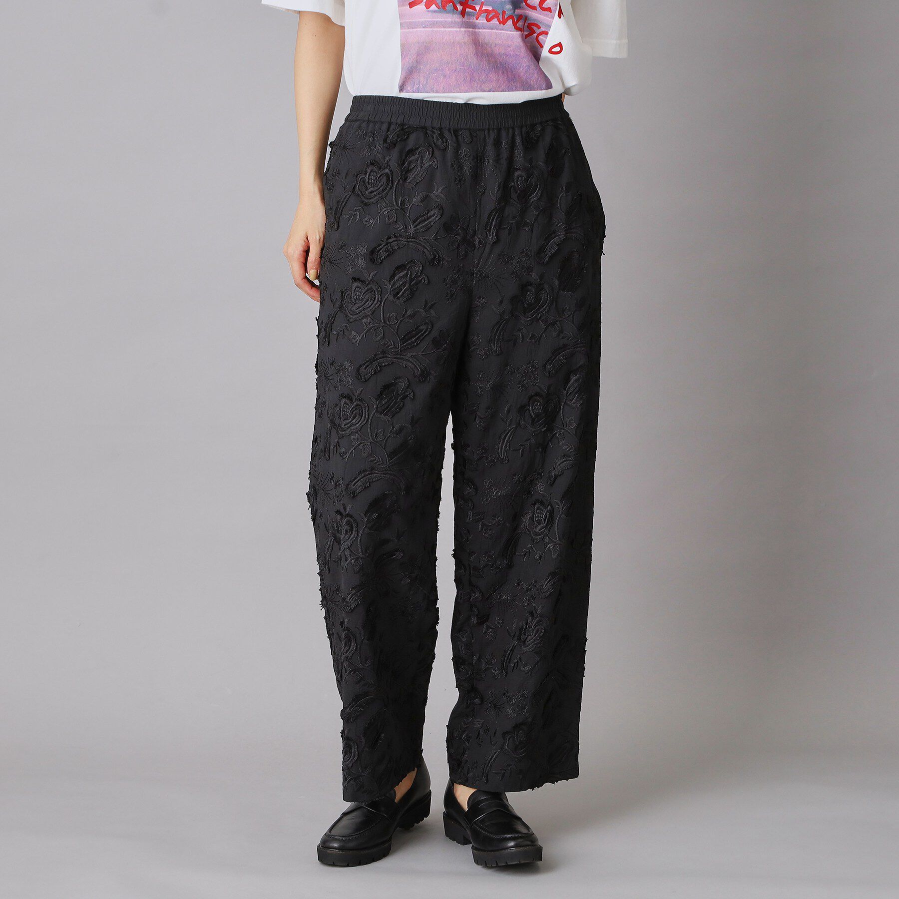 DRESSTERIOR「コットンエンブロイダリー イージーパンツ」|その他|