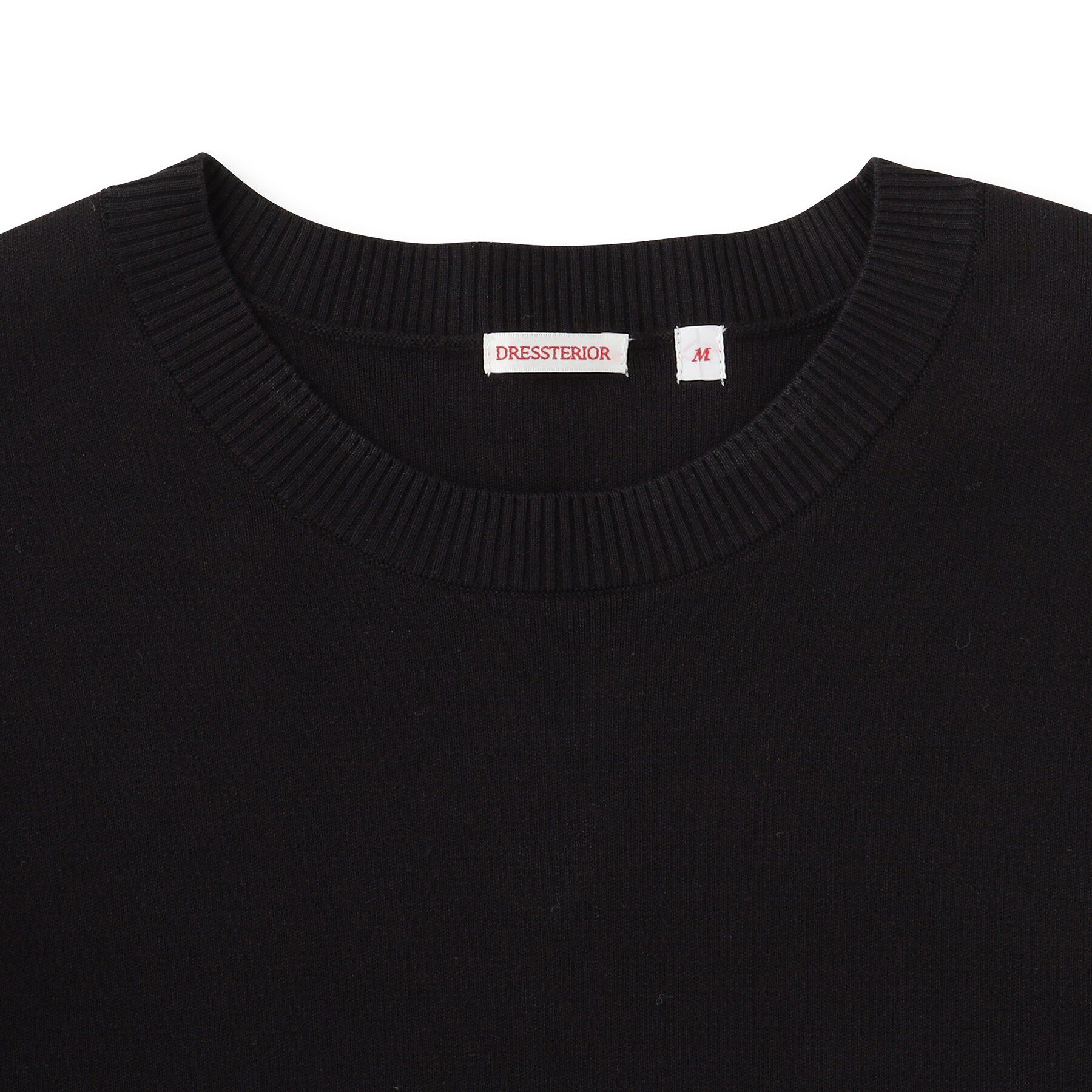 DRESSTERIOR「【ウォッシャブル】コットンスムース アームラインクルーネック」|ニット・セーター|