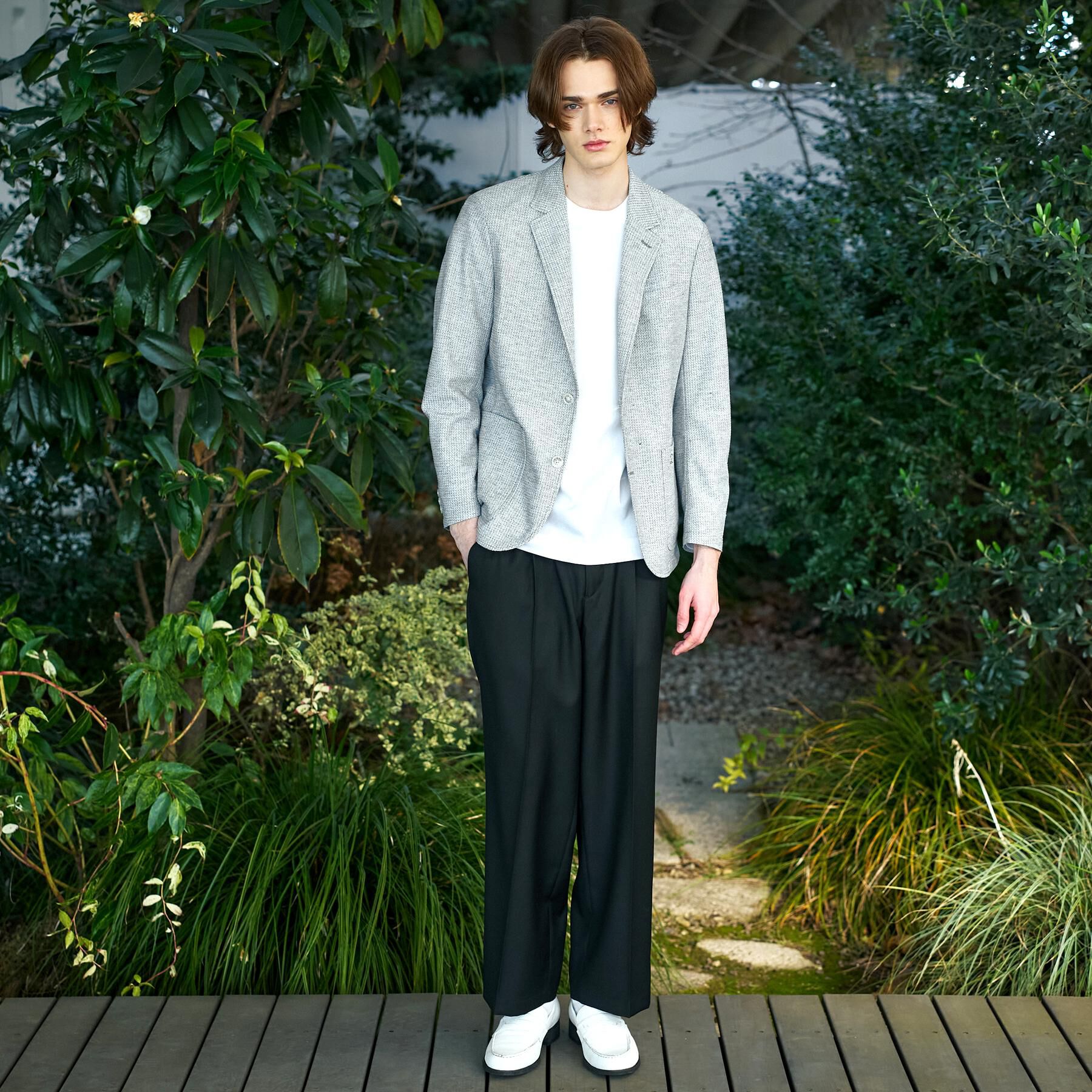 DRESSTERIOR「【Safari5月号掲載】鹿の子 コンフォータブルジャケット」|テーラードジャケット|