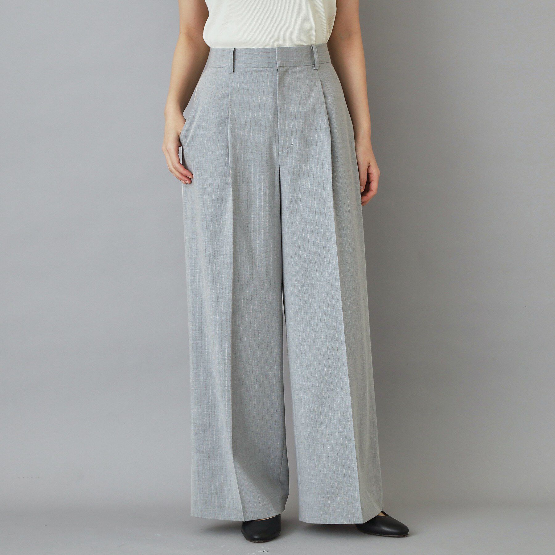 DRESSTERIOR「【セットアップ可】ストライプ2WAYストレッチ サイドラインパンツ」|その他|