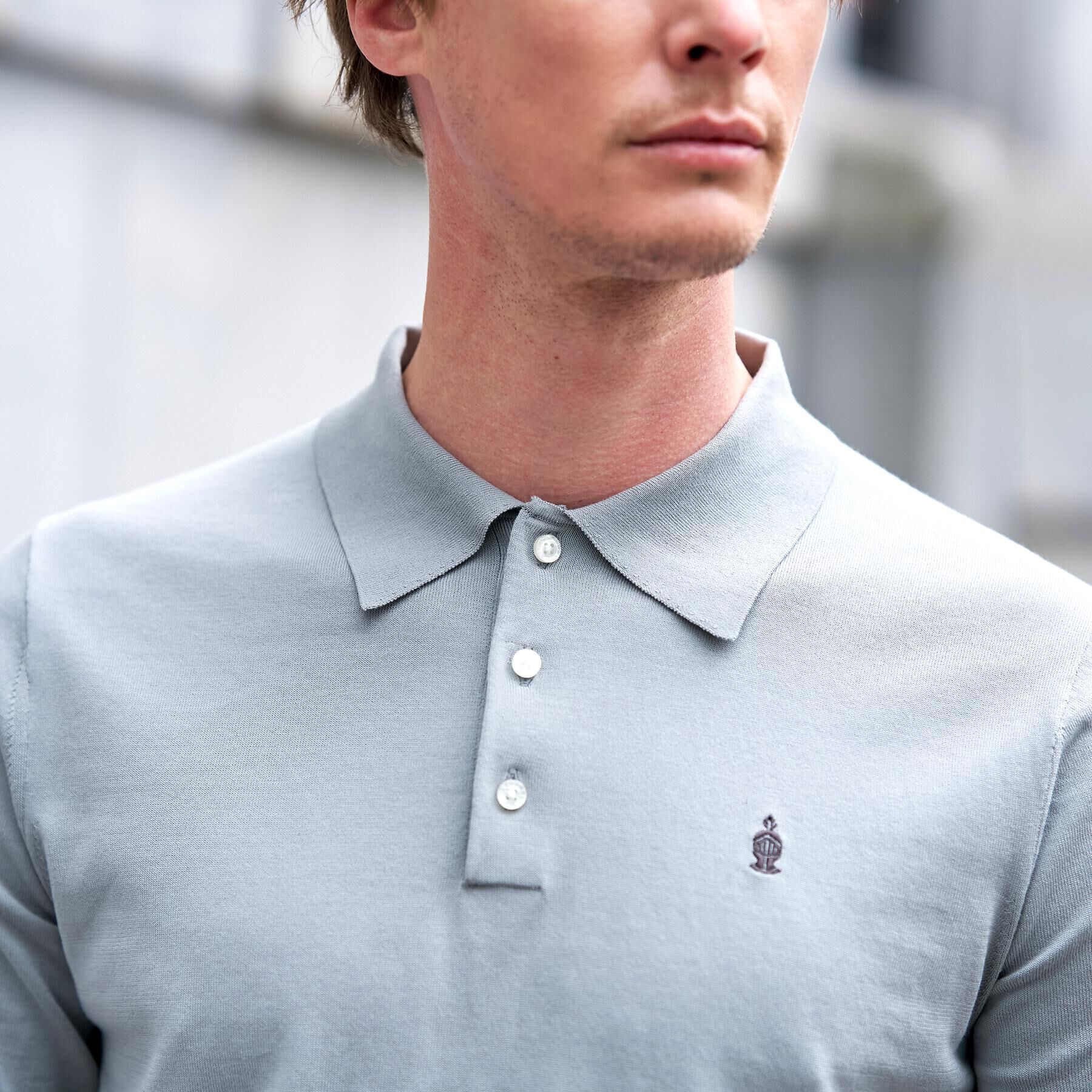 DRESSTERIOR「【ウォッシャブル】コットンシルク混 ニットポロシャツ」|ニット・セーター|