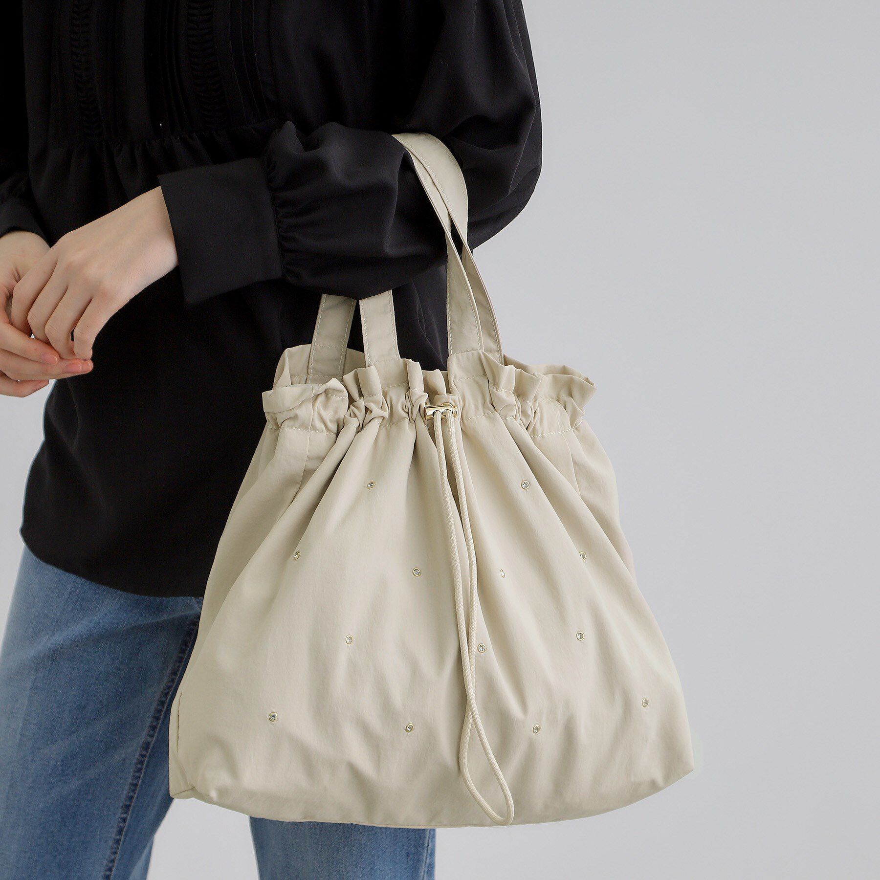 grove「キラストーンドロスト2WAYショルダー」|ショルダー・メッセンジャー|ライトベージュ(05