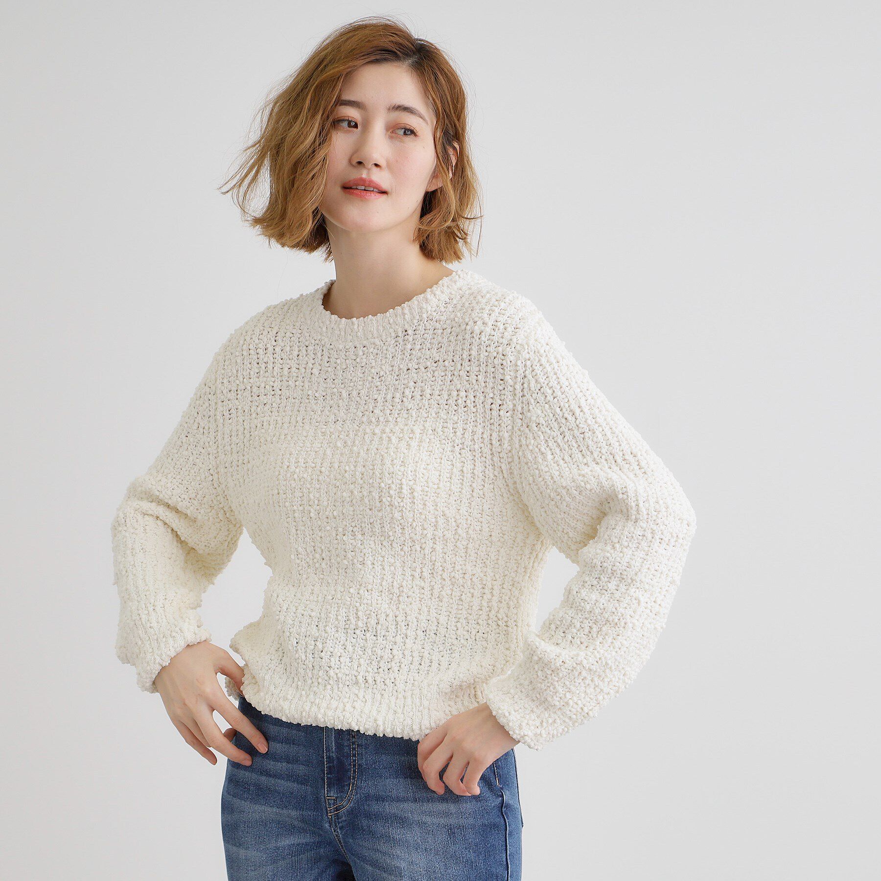 grove「ポンポンニットプルオーバー」|ニット・セーター|