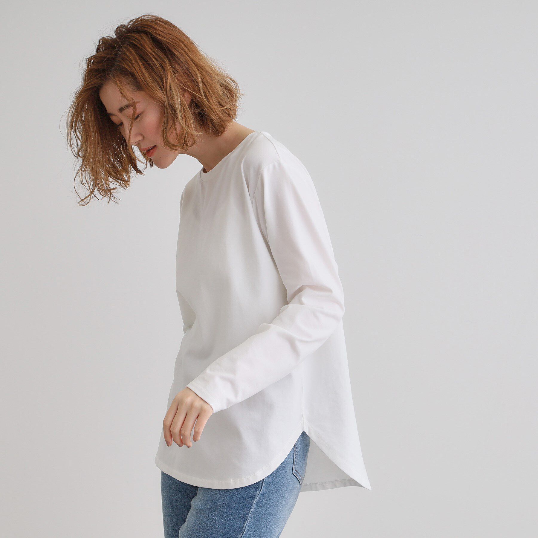 grove「裾テールロンT」|Tシャツ・カットソー|