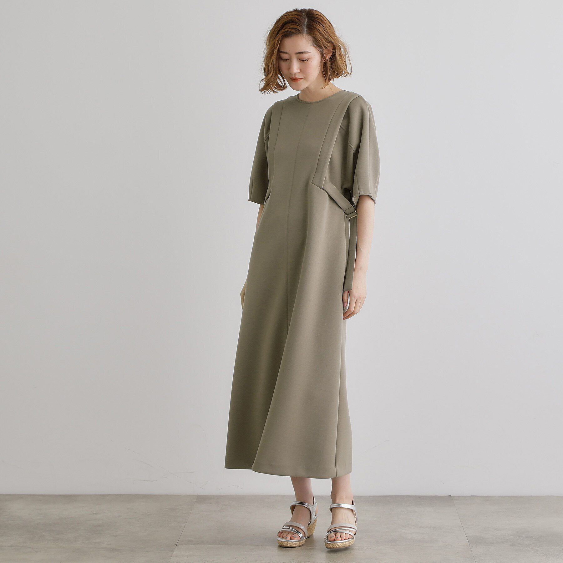 grove「ポンチジャージマキシワンピ」|ワンピース|