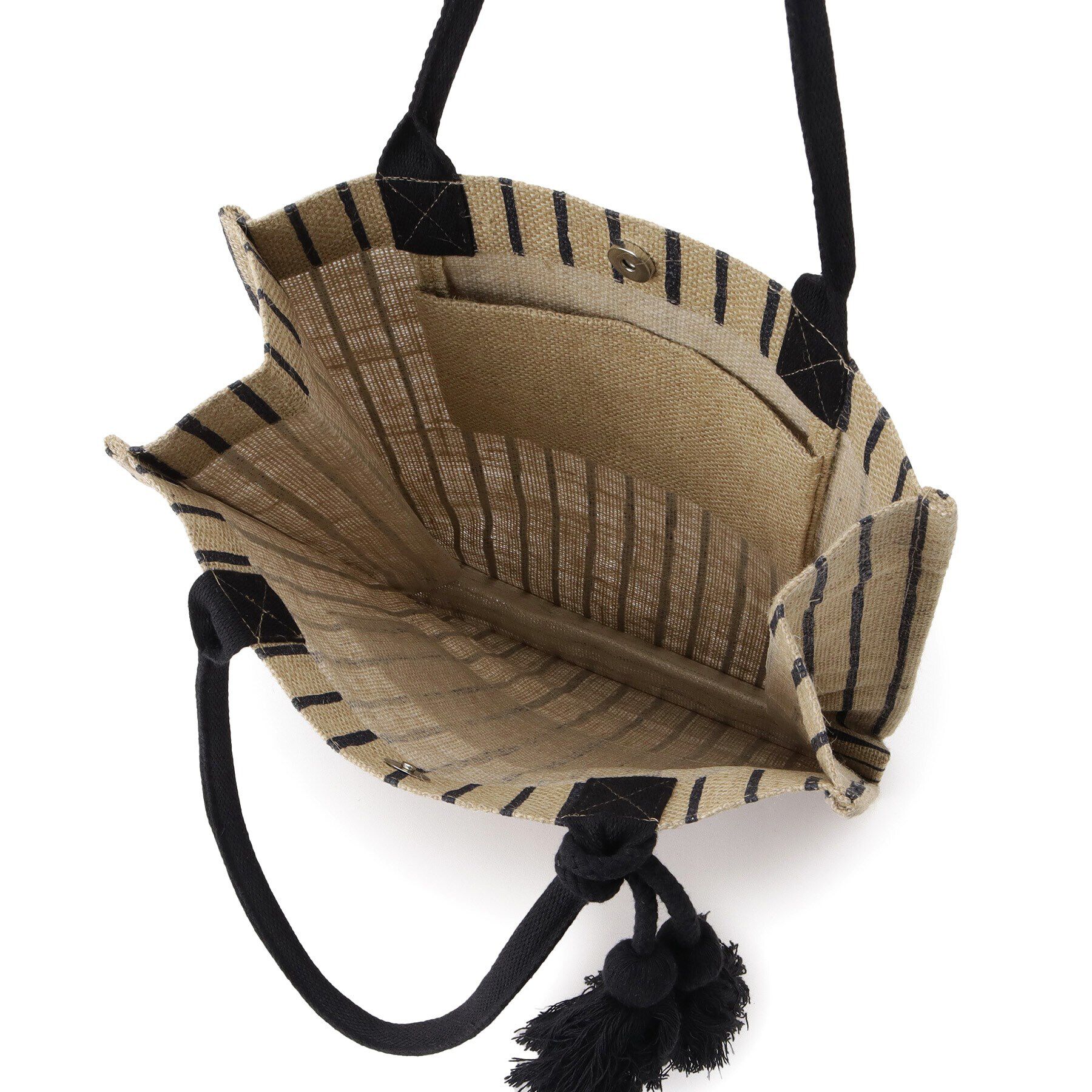 grove「タテA4ジュートタッセルトート」|トートバッグ|