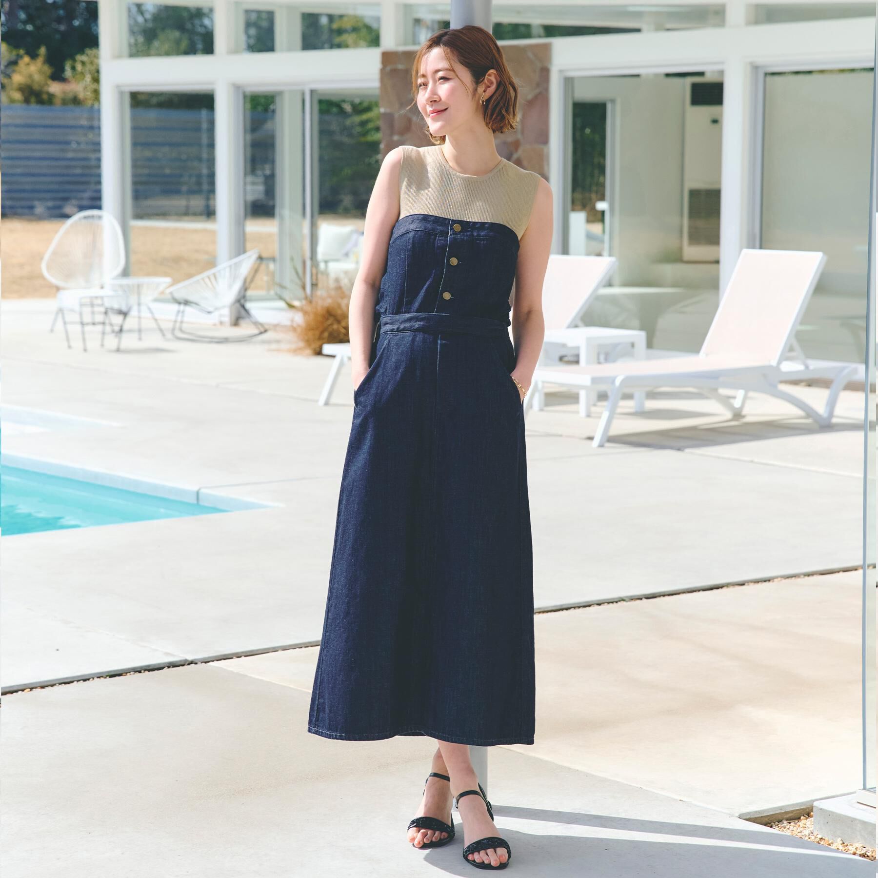 grove「【Lee&times;grove別注】3WAY　BUSTIER　SKIRT」|ワンピース|