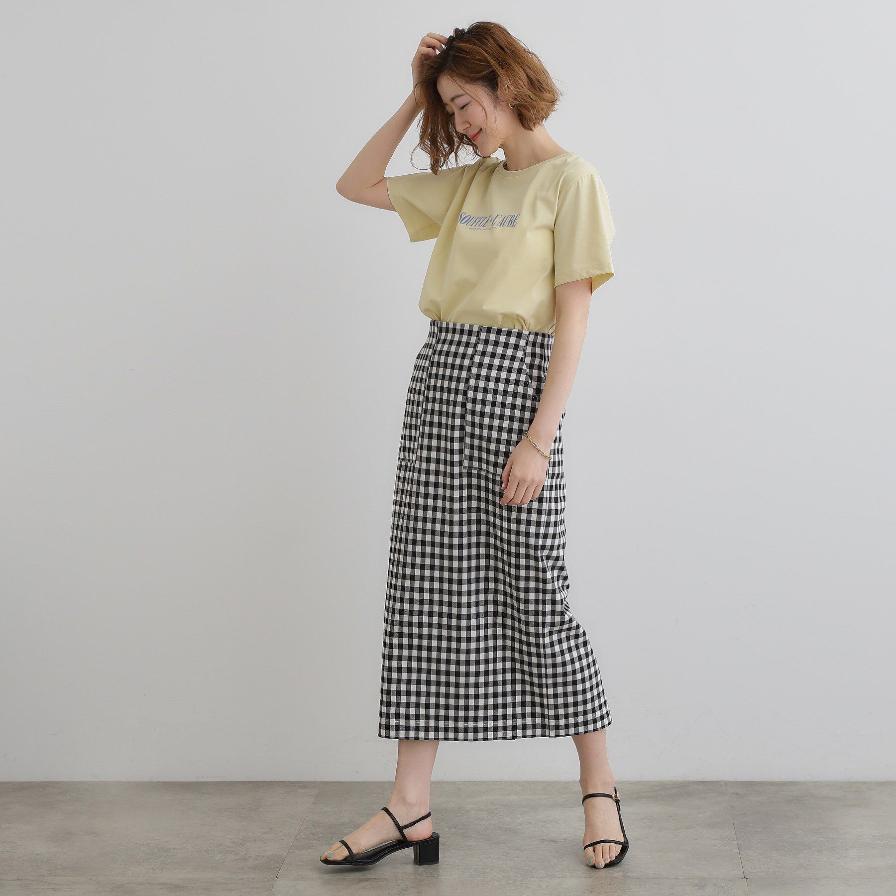 grove「楽ちんときれいを両立 ハイパーナロースカート」|スカート|