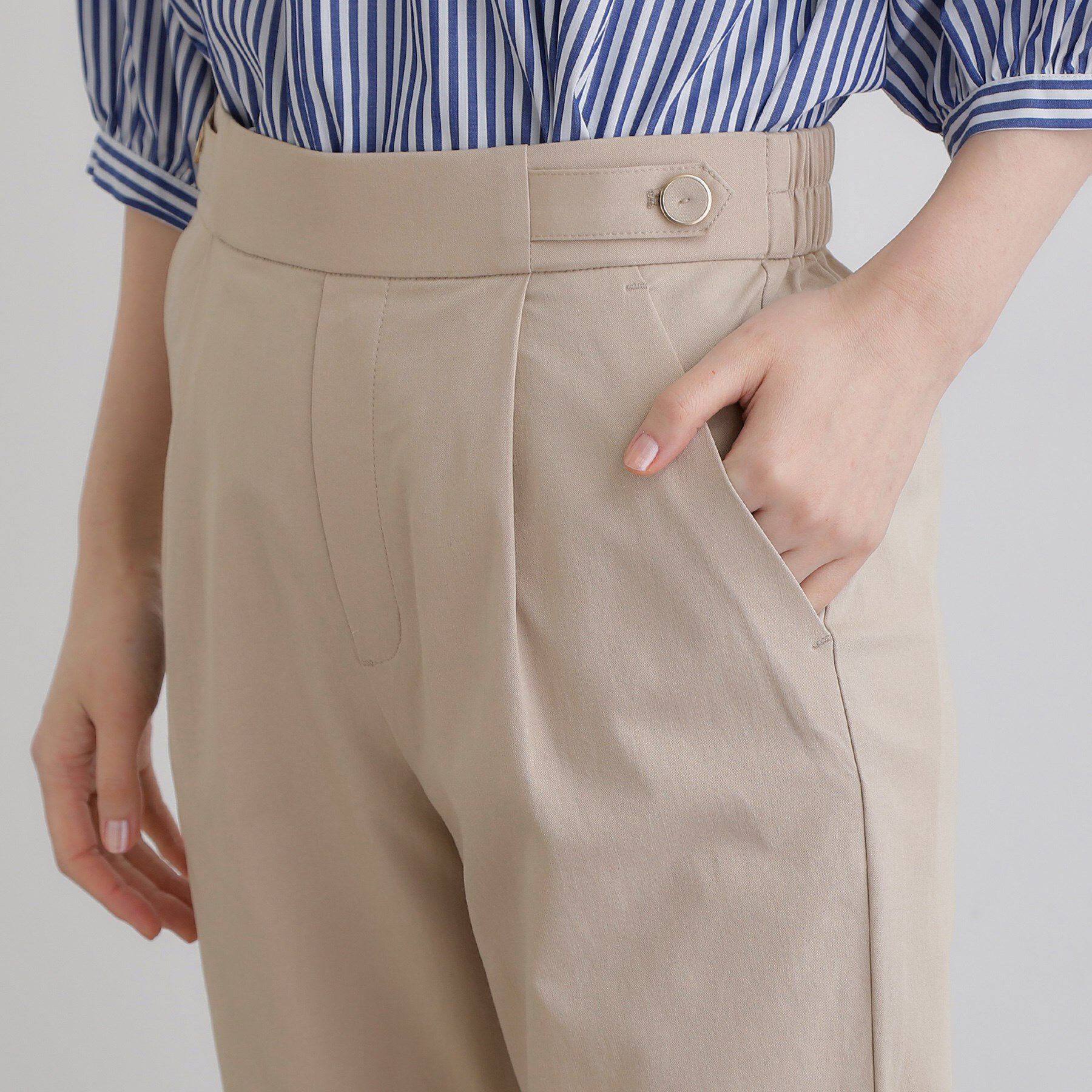 grove「低身長さん向け－3cm丈【接触冷感】サマーハイパーストレッチテーパードパンツ」|その他|