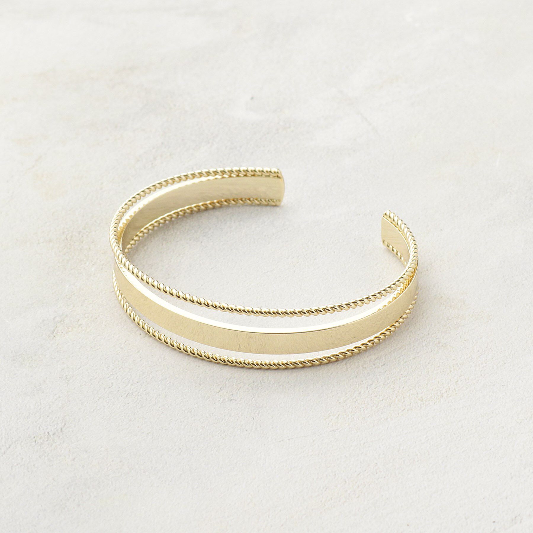 grove「トリプルラインバングル」|ブレスレット・バングル|ゴールド(007)