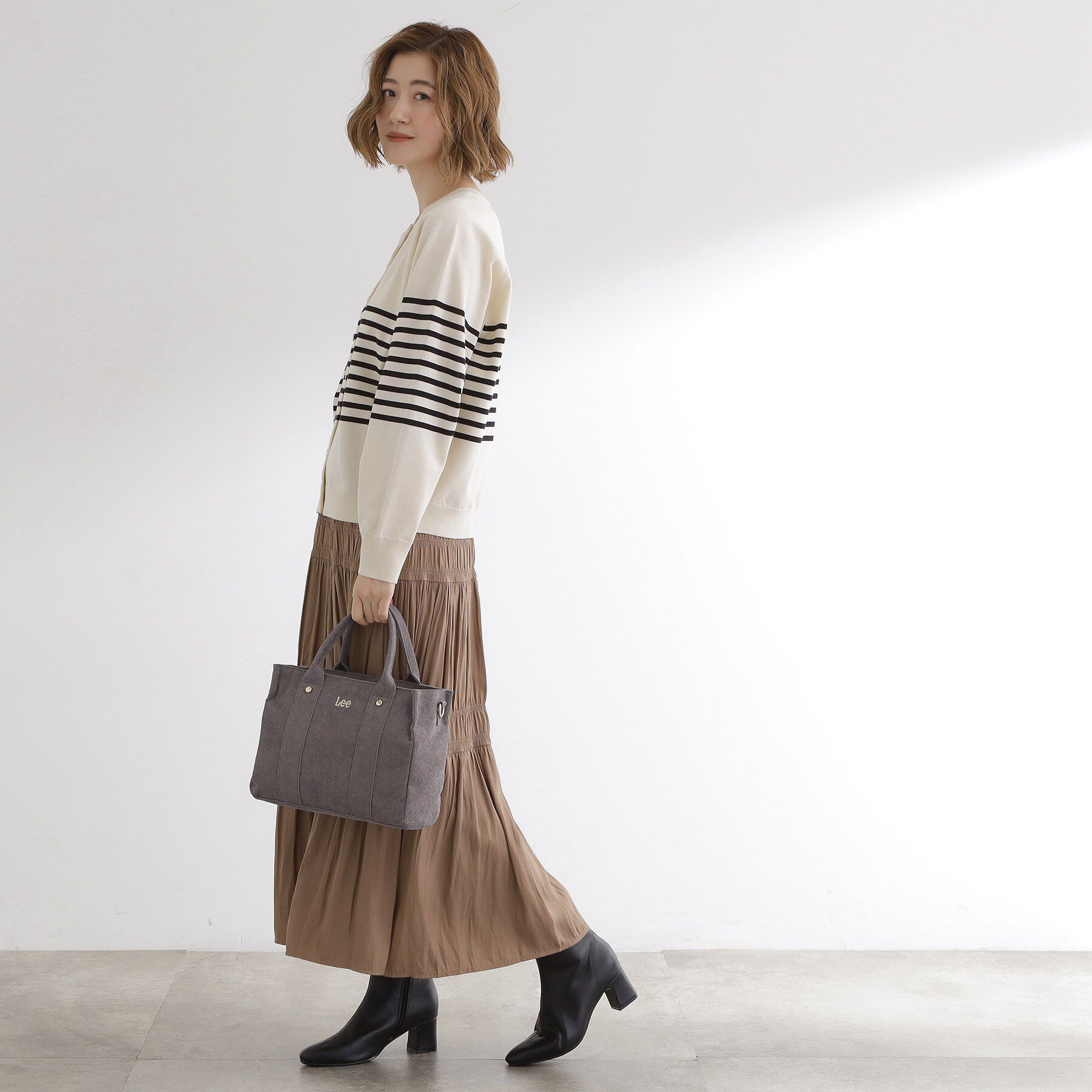 grove「【Lee別注】コーデュロイスクエアトート」|トートバッグ|