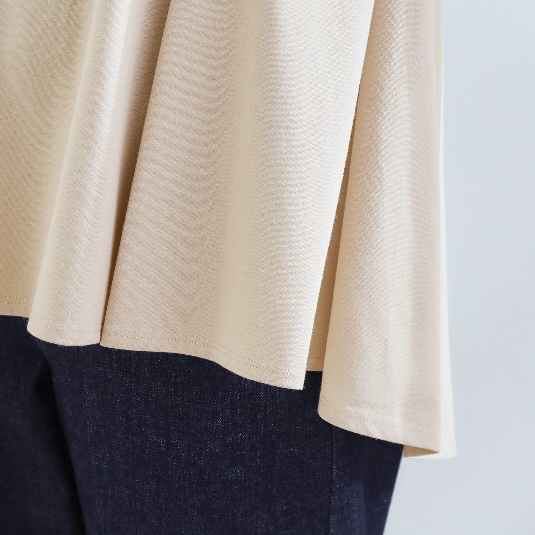 grove「すっきり見え　ペプラムフレンチスリーブカットソー」|Tシャツ・カットソー|