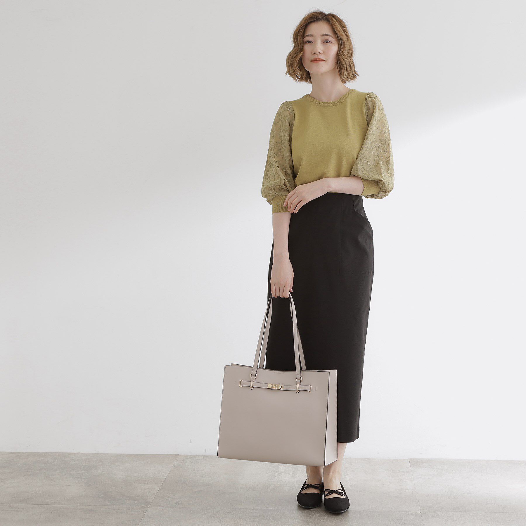 grove「【A4】ベルトスクエアトート」|トートバッグ|