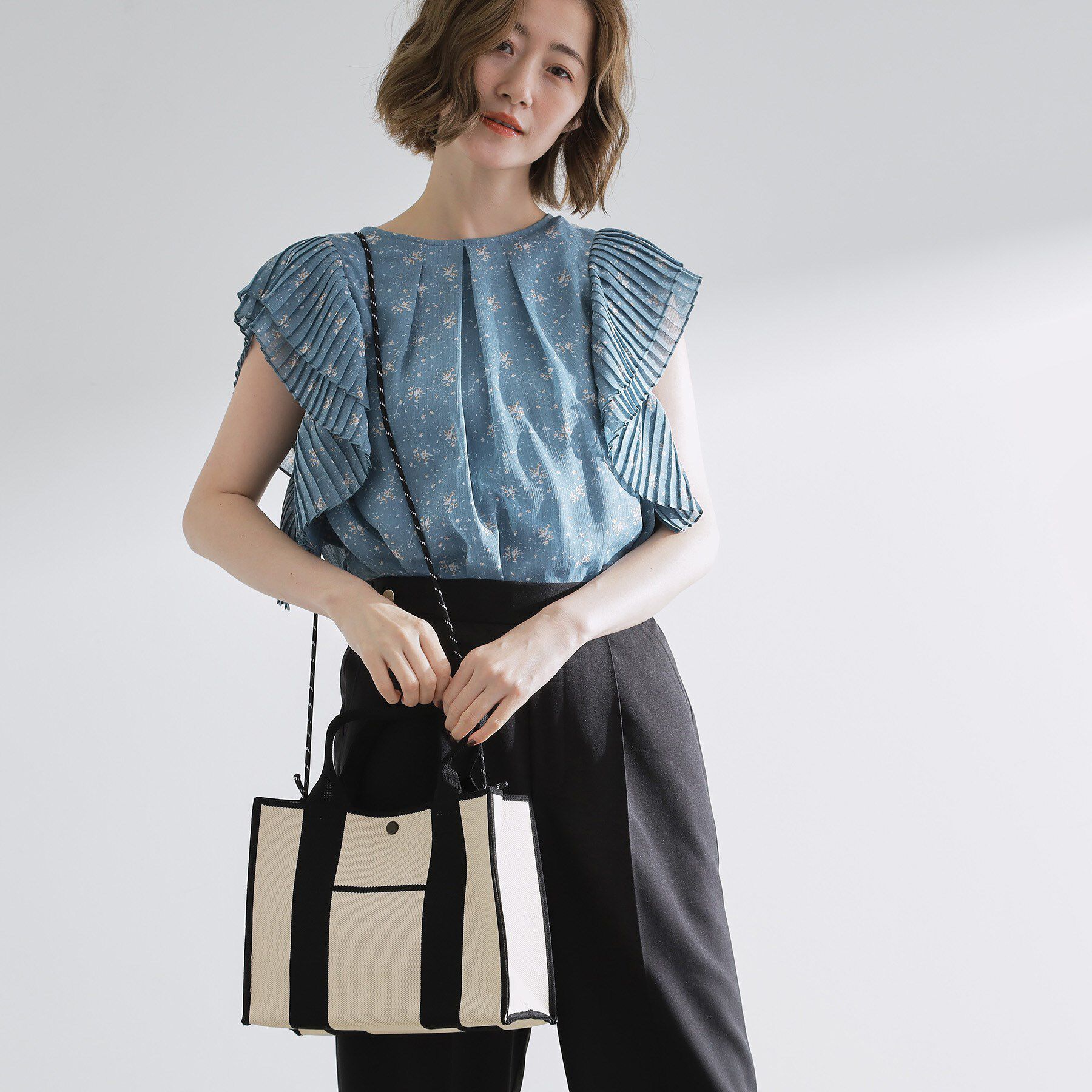 grove「ニットアソート2WAYトート」|トートバッグ|