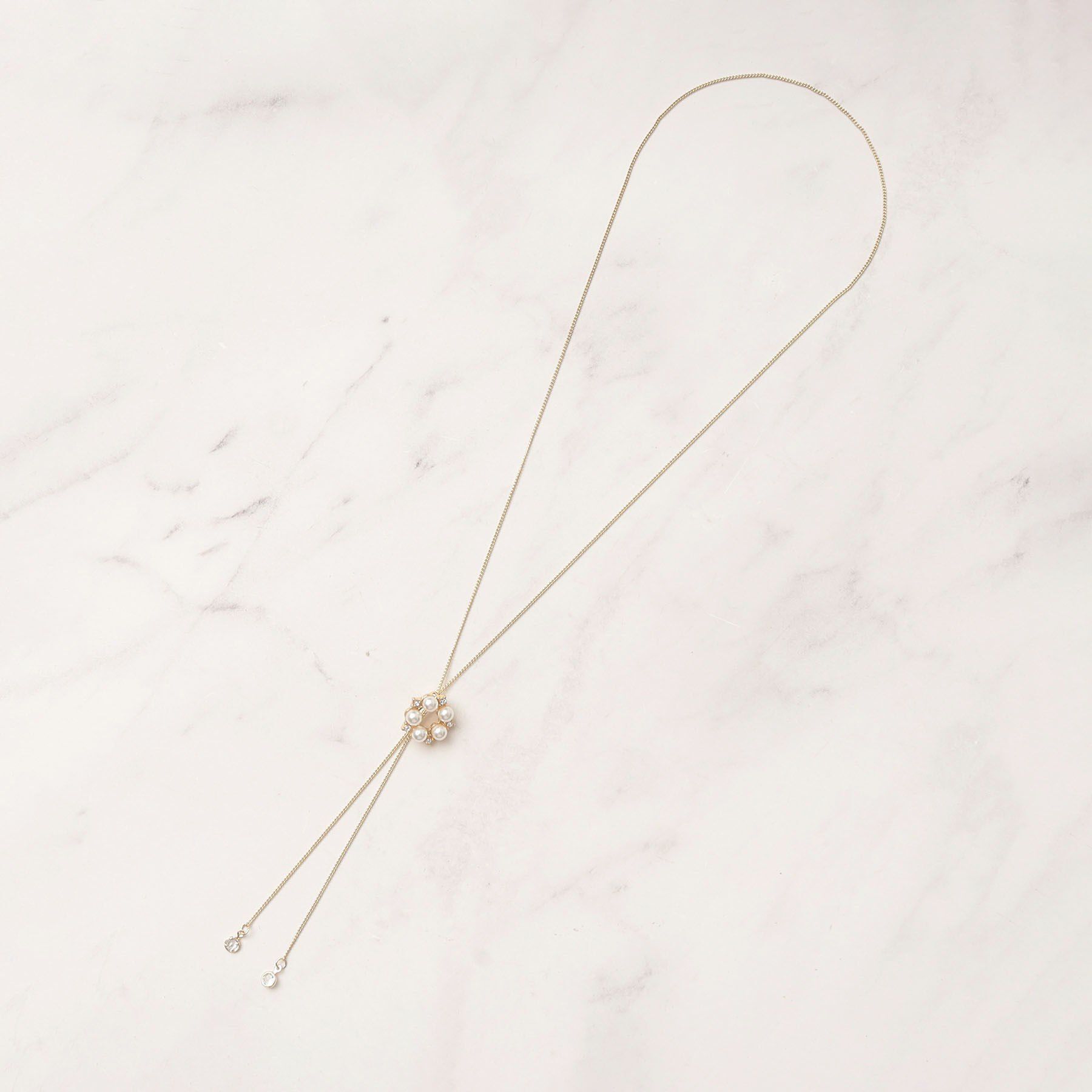 grove「サークルパール調スライドネックレス」|ネックレス|