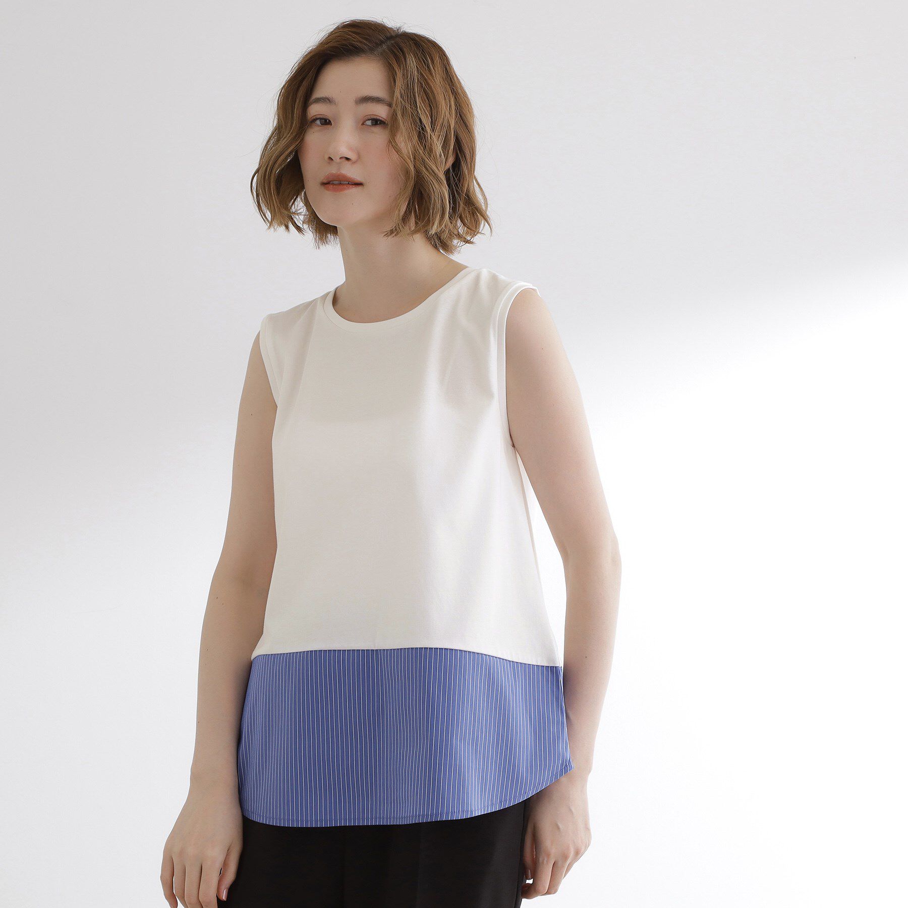 grove「裾切替レイヤードタンク」|キャミソール|