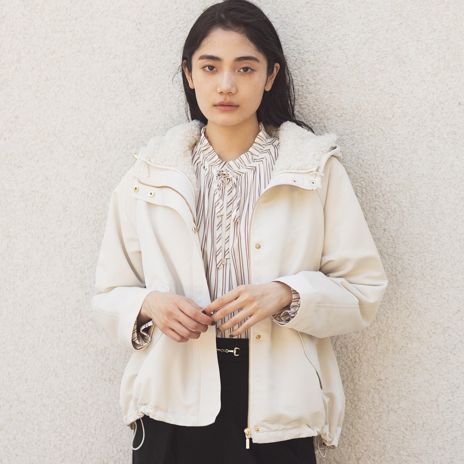 grove「【名品アウター/3WAY・はっ水】ボアライナー付マウンテンパーカ」|ブルゾン・スタジャン|