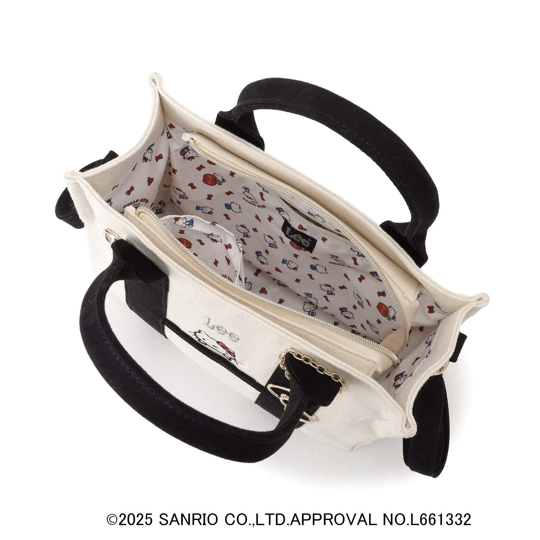 grove「【ハローキティ】Lee別注ポケット刺繍スクエアトート」|トートバッグ|