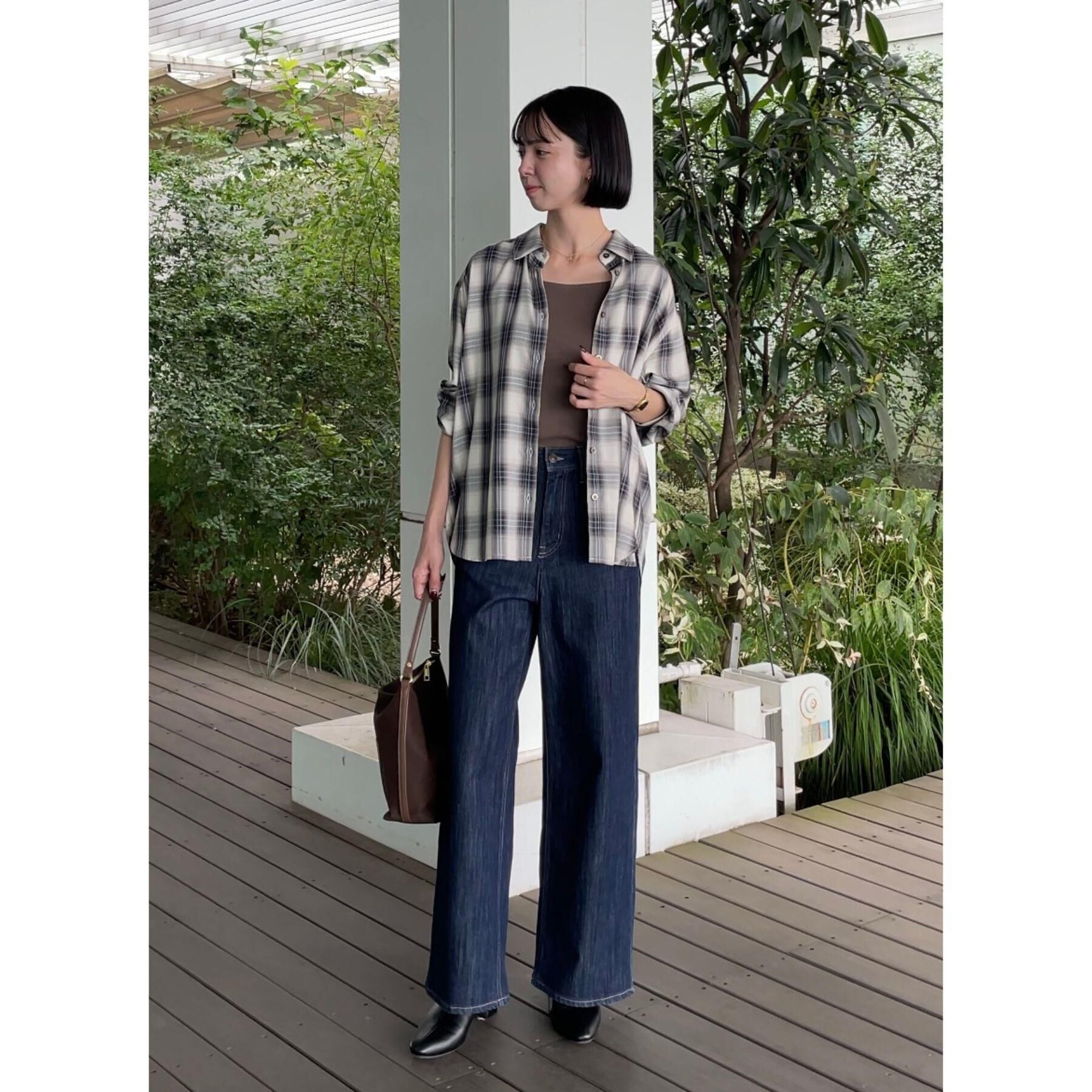 grove「今の季節にちょうどいい　オンブレーチェックシャツ」|シャツ・ブラウス|