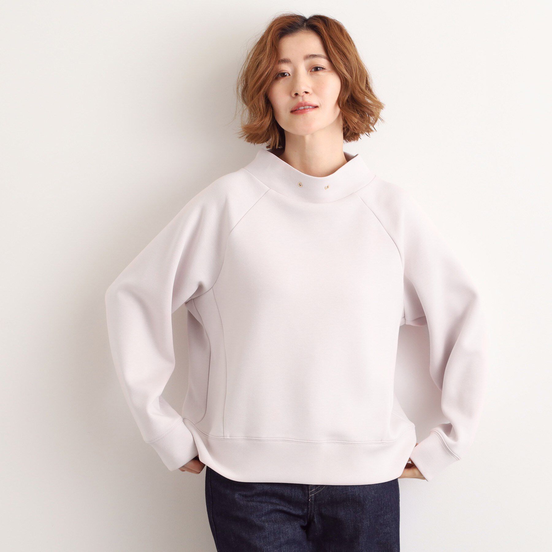 grove「モックネックダンボールスウェット」|パーカー|