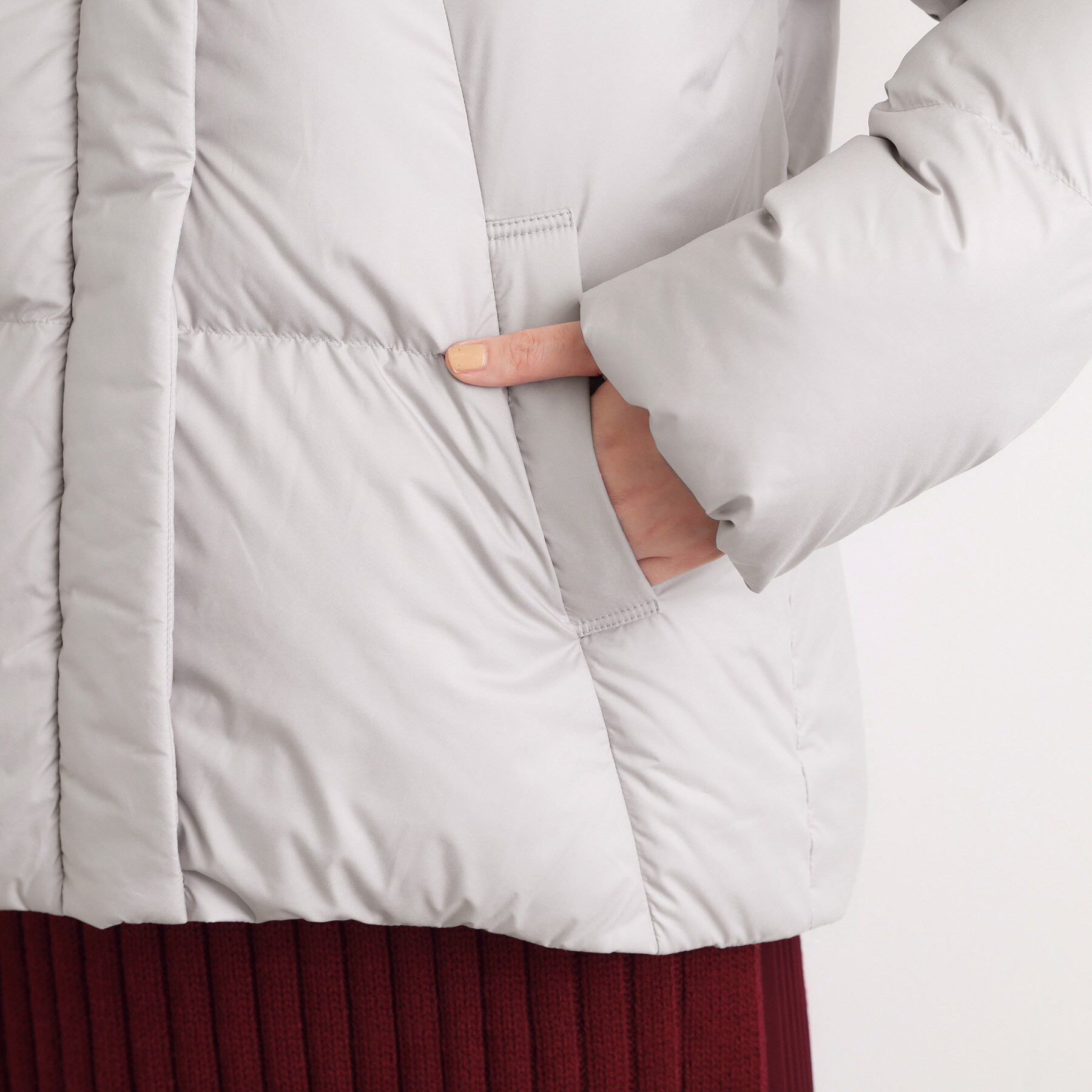 grove「【名品アウター／800FP・多機能】つつまれダウンショート」|ダウン|