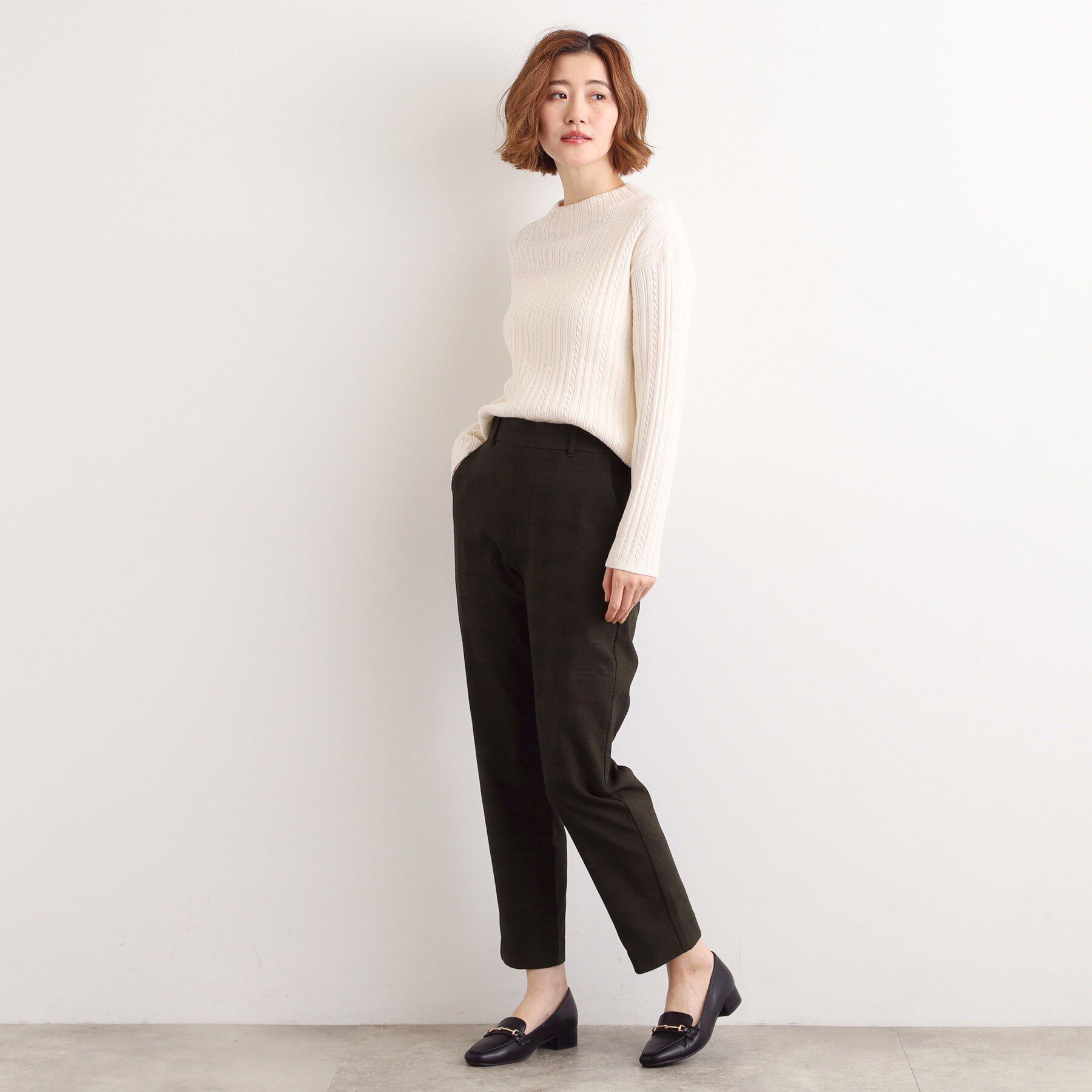 grove「【選べる着丈/多機能】裏起毛ハイパーストレッチテーパードパンツ」|その他|