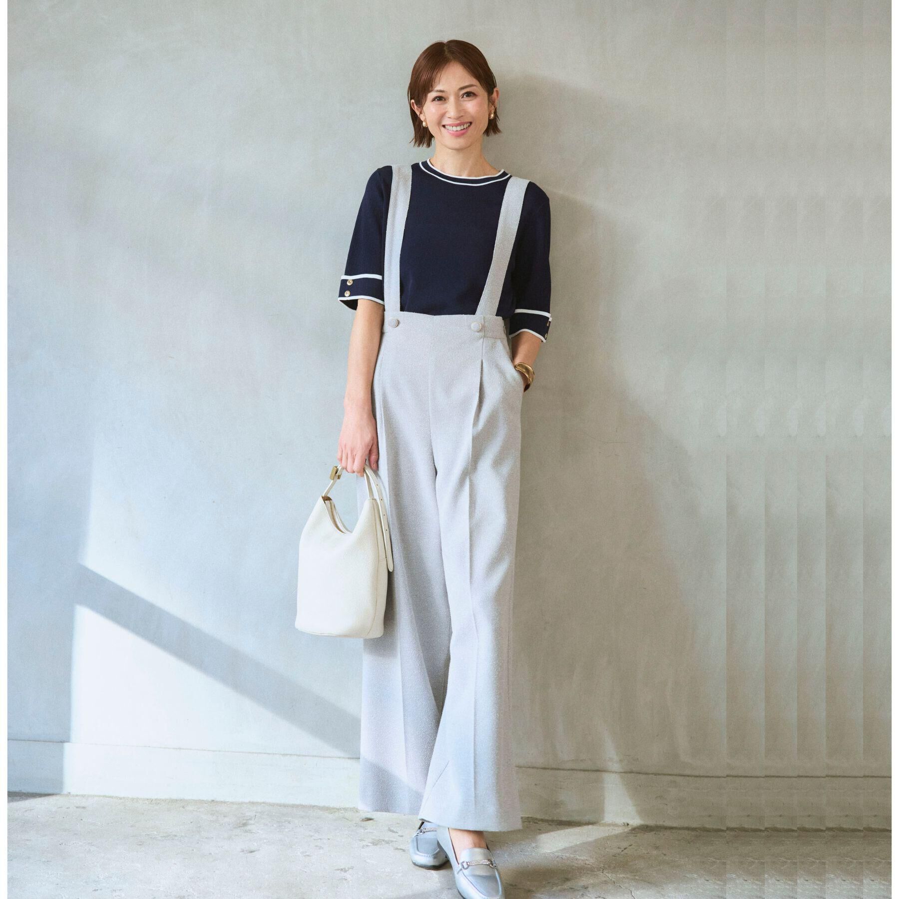 grove「ショルダーストラップツイードパンツ」|その他|