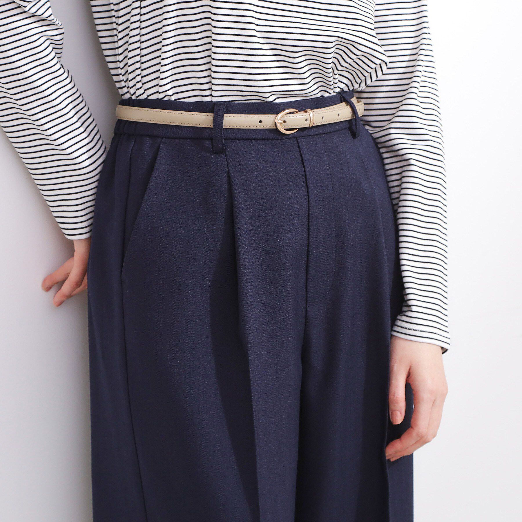 grove「メタルバックル細ベルト」|ベルト|