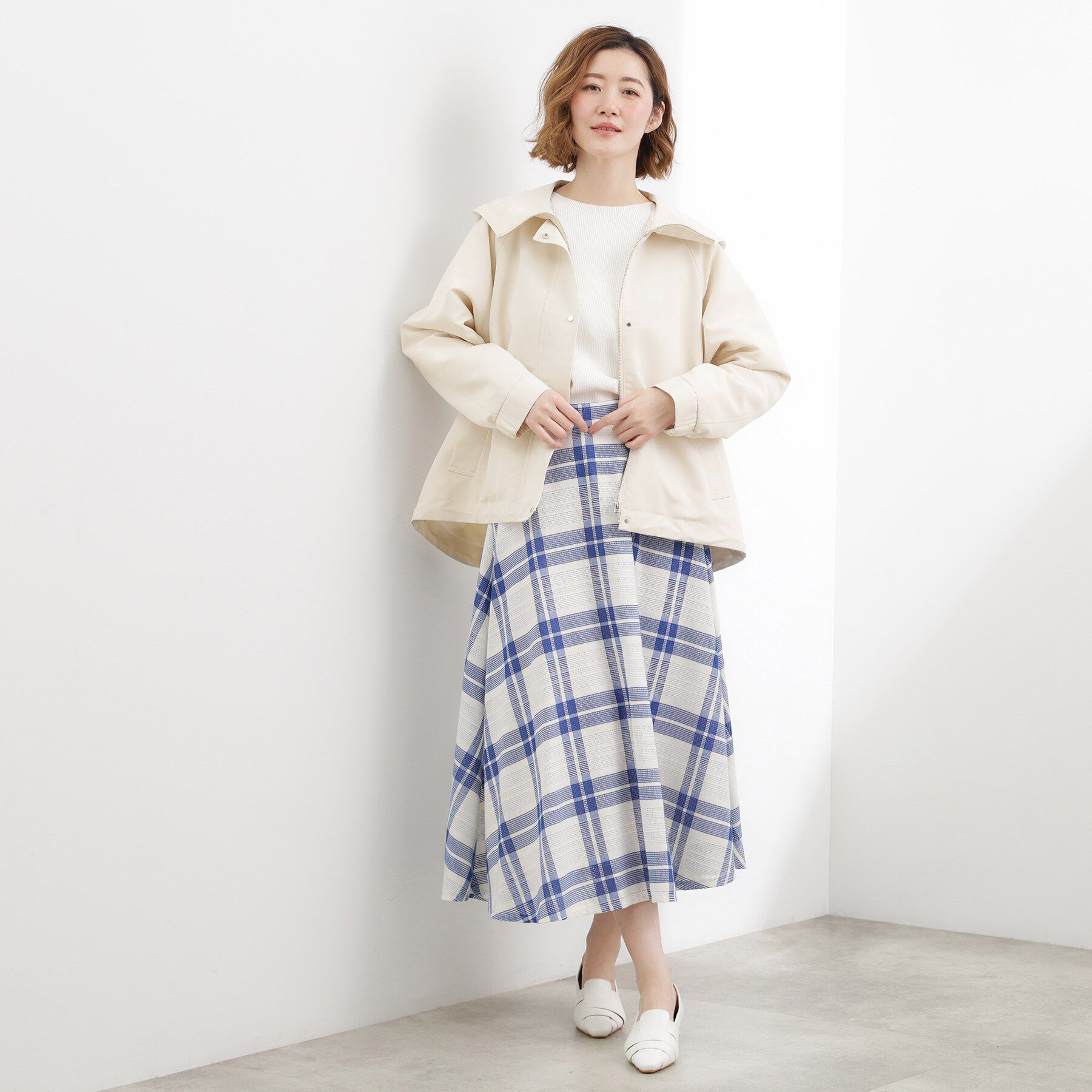 grove「【貴島明日香さん着用】【撥水】きれいめに着こなせるマウンテンパーカ」|ブルゾン・スタジャン|