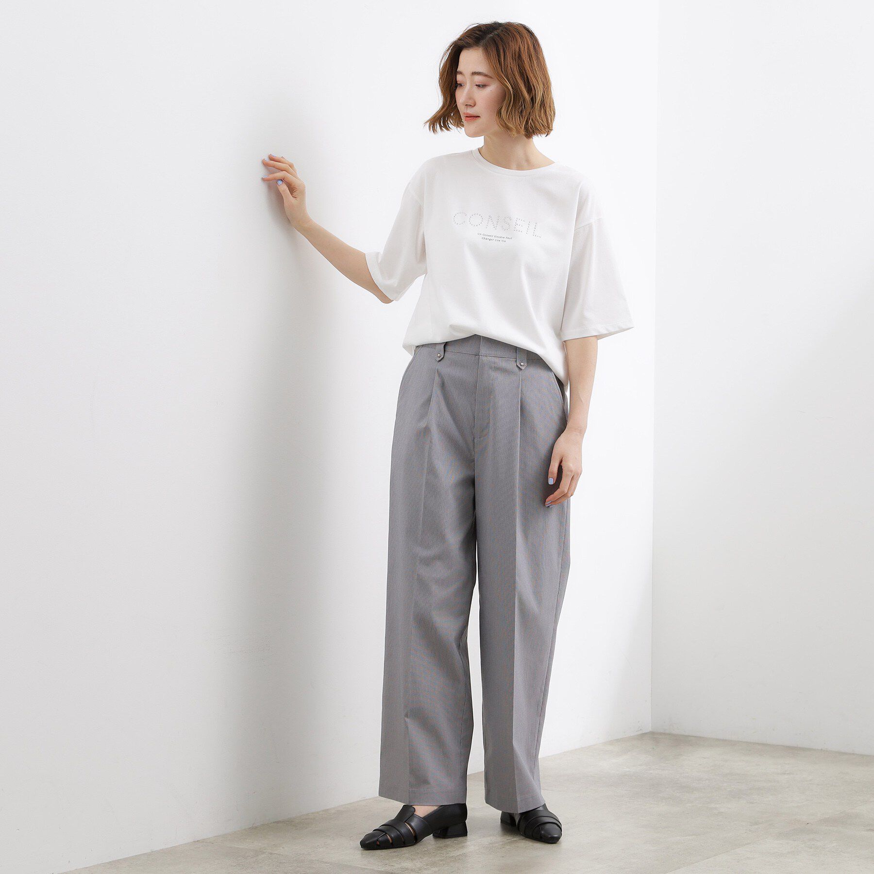 grove「きれい見えと快適さを両立する　春夏対応ワイドパンツ」|その他|