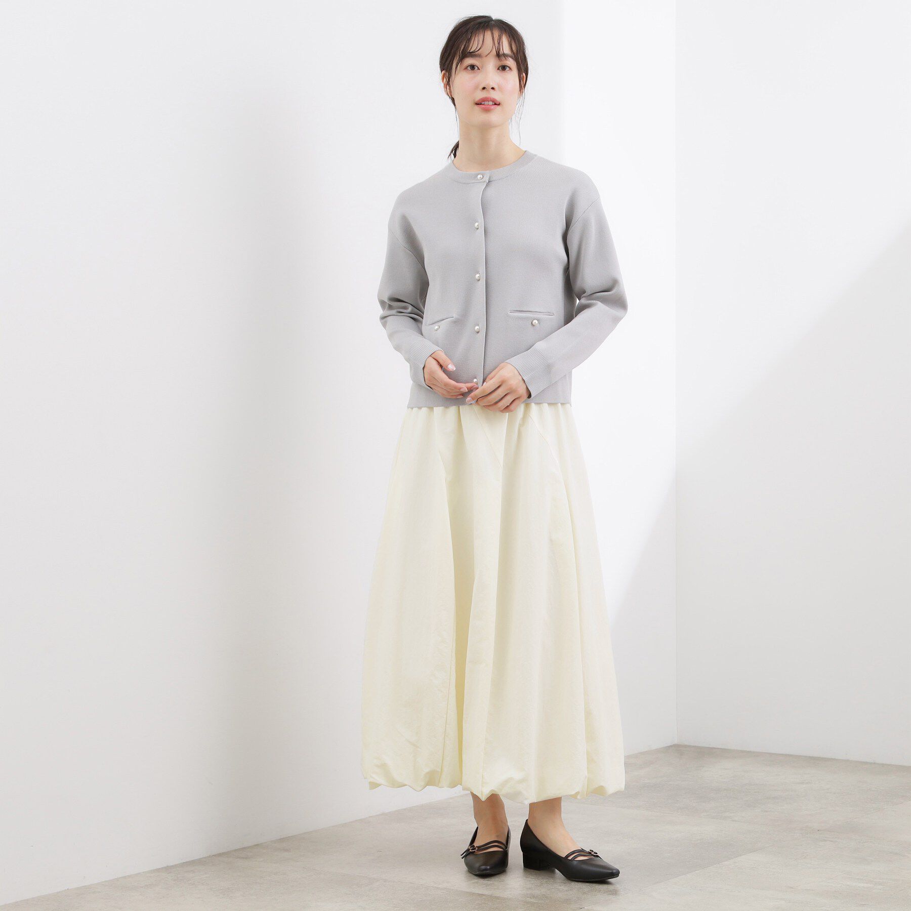 grove「軽やかに揺れて、旬のムードを纏う エスカルゴバルーンスカート」|スカート|