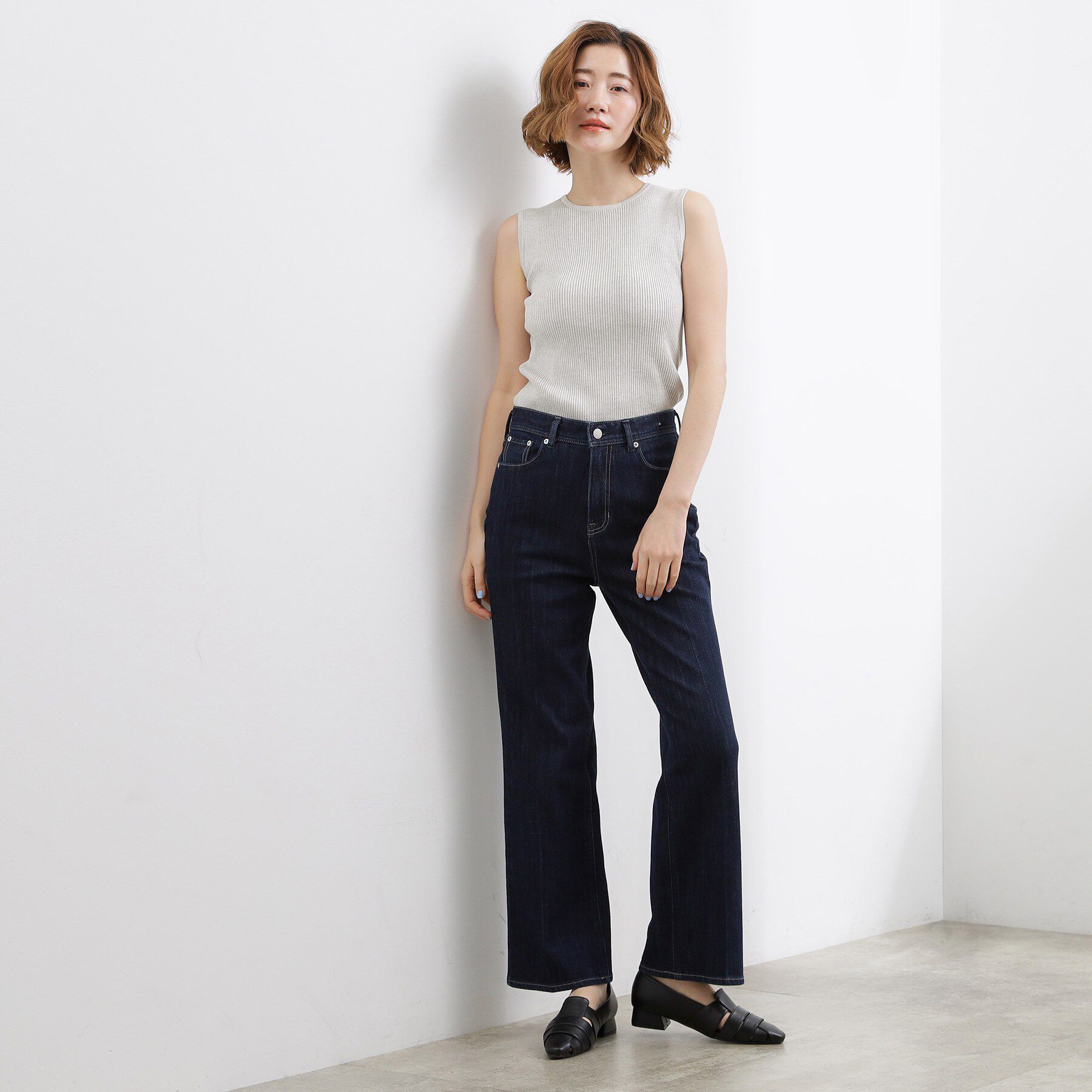 grove「リブラメニットタンク」|キャミソール|