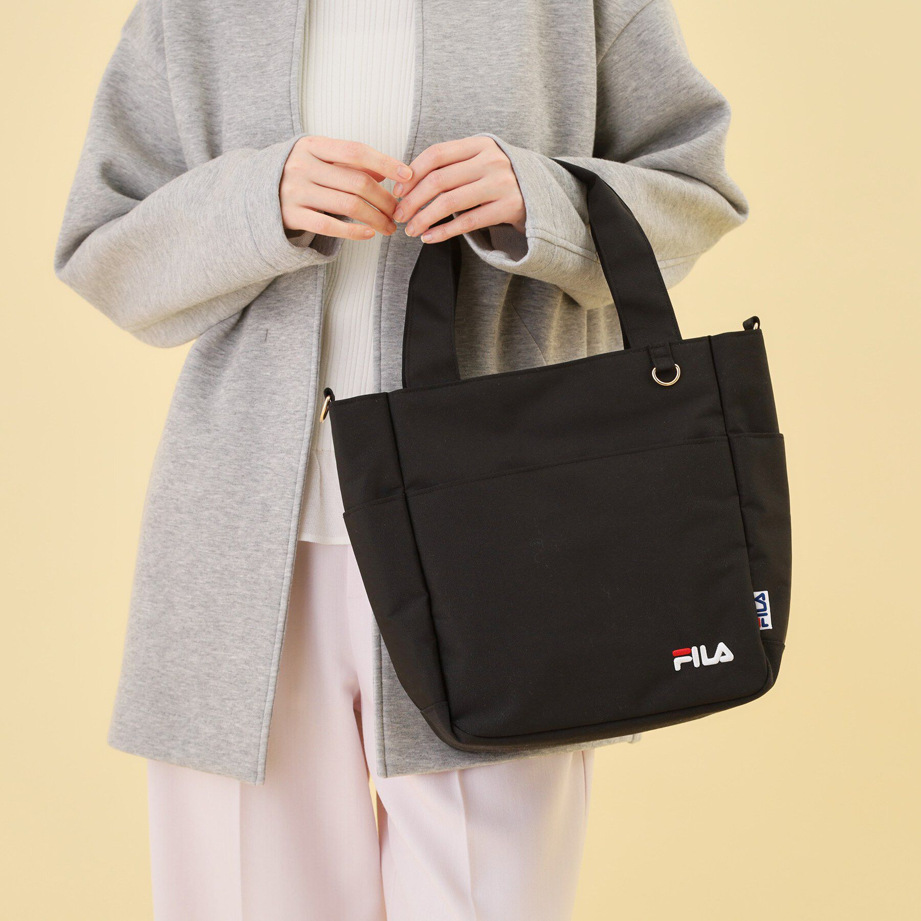 grove「【FILA別注】撥水2WAYトート」|トートバッグ|ブラック(019)