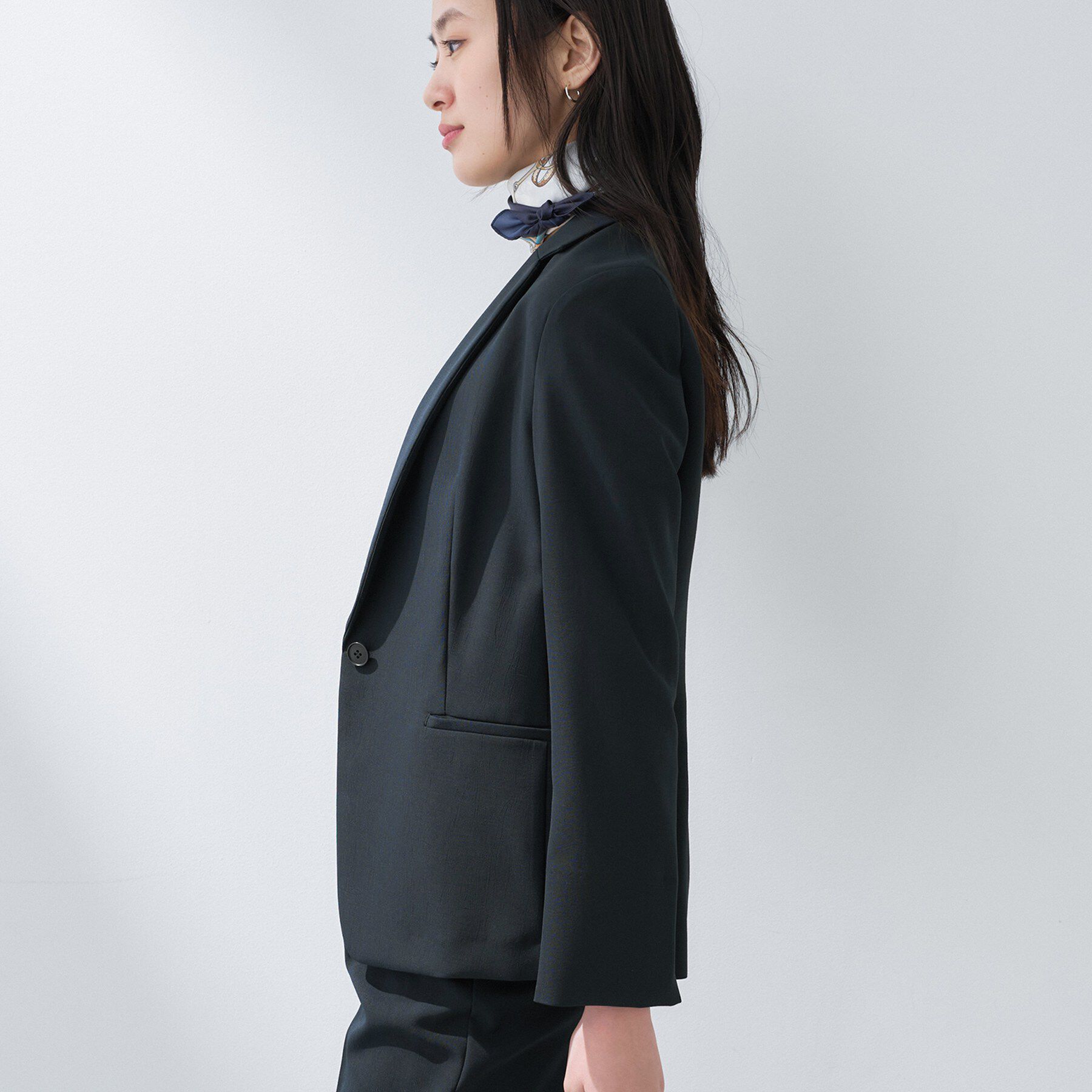 INDIVI「【定番スーツ／UVケア／洗える】ウール調テーラードジャケット」|スーツ|