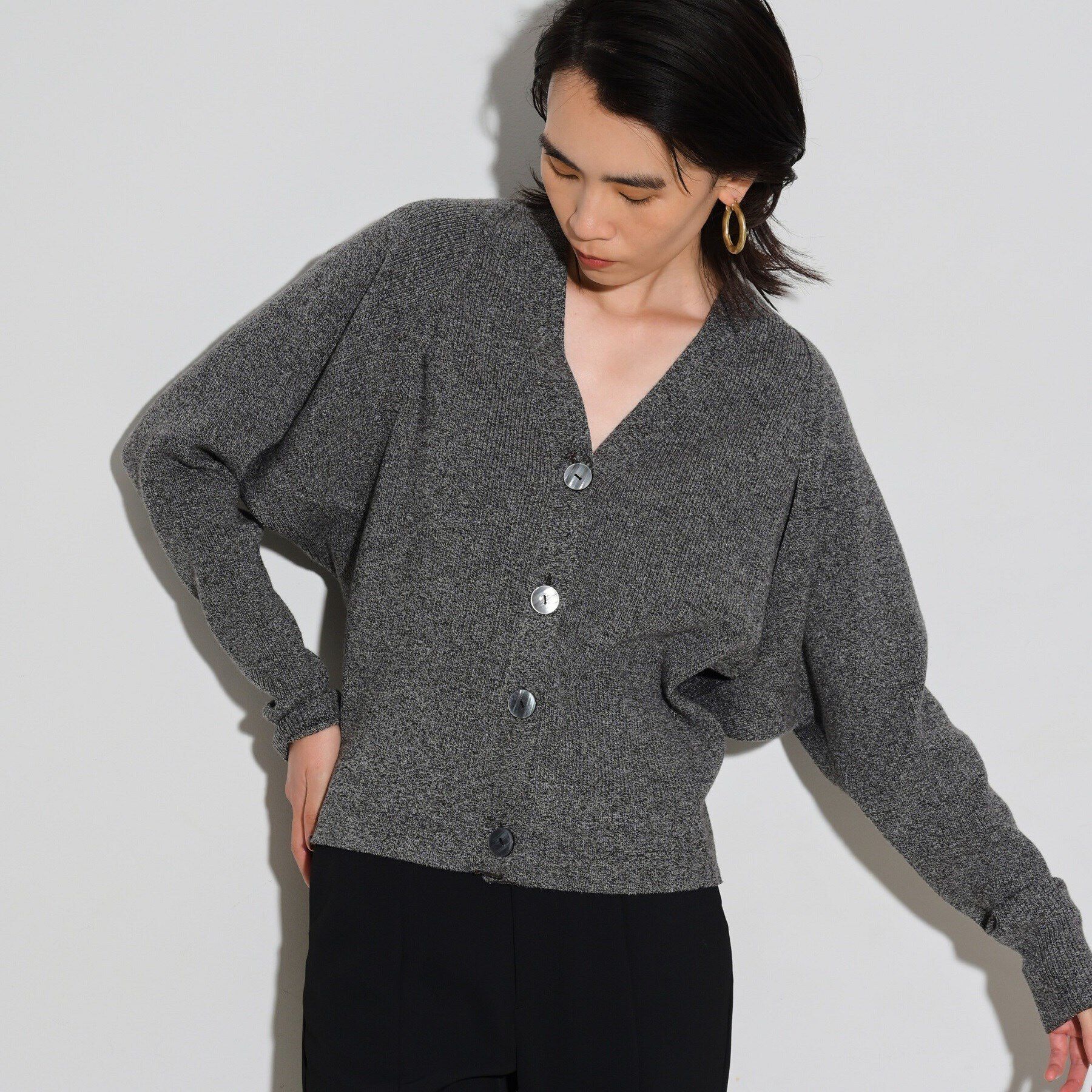 GALLEST「ボレロツインニット」|カーディガン|ﾁｬｺｰﾙｸﾞﾚｰ(914)