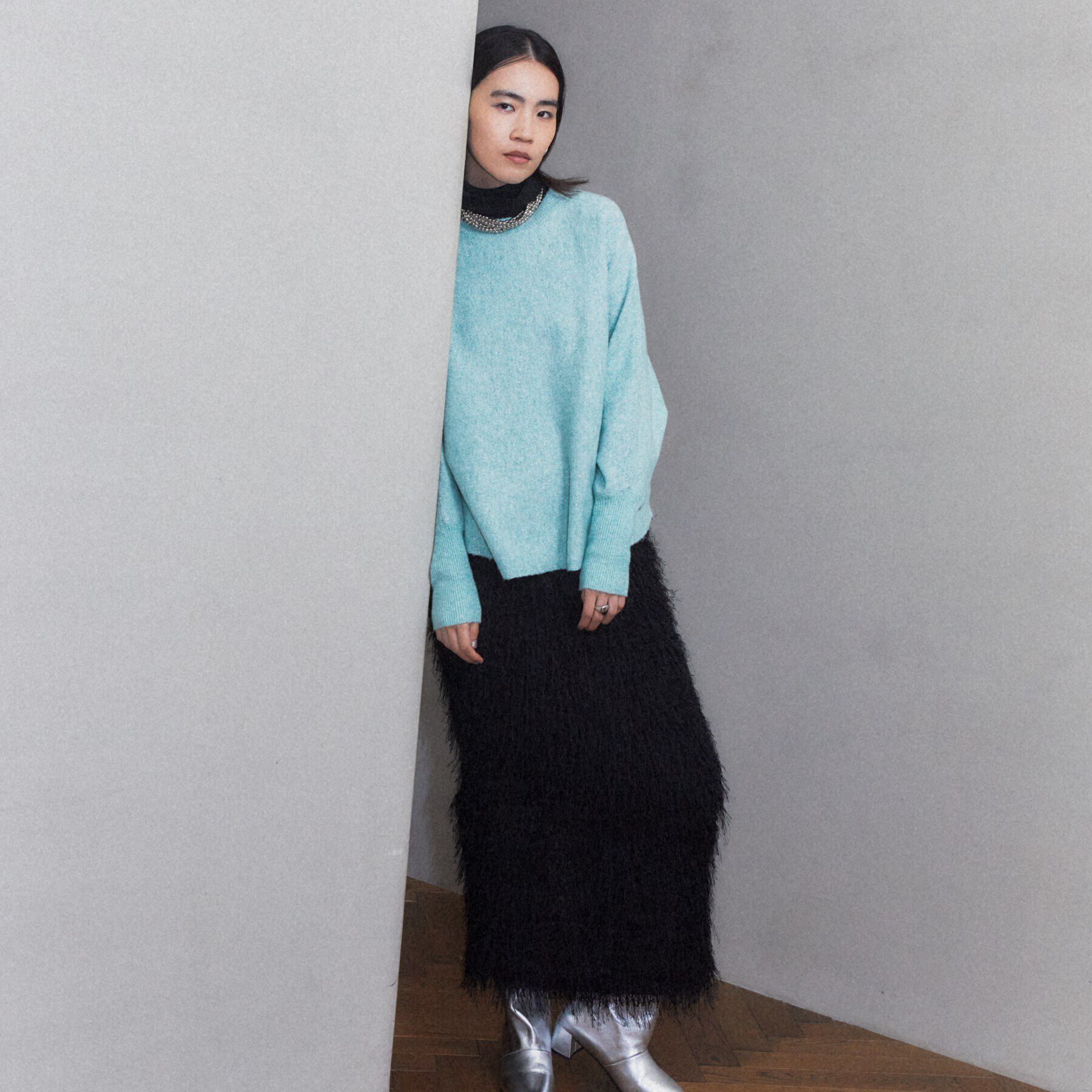 GALLEST「カットシャギータイトスカート」|スカート|