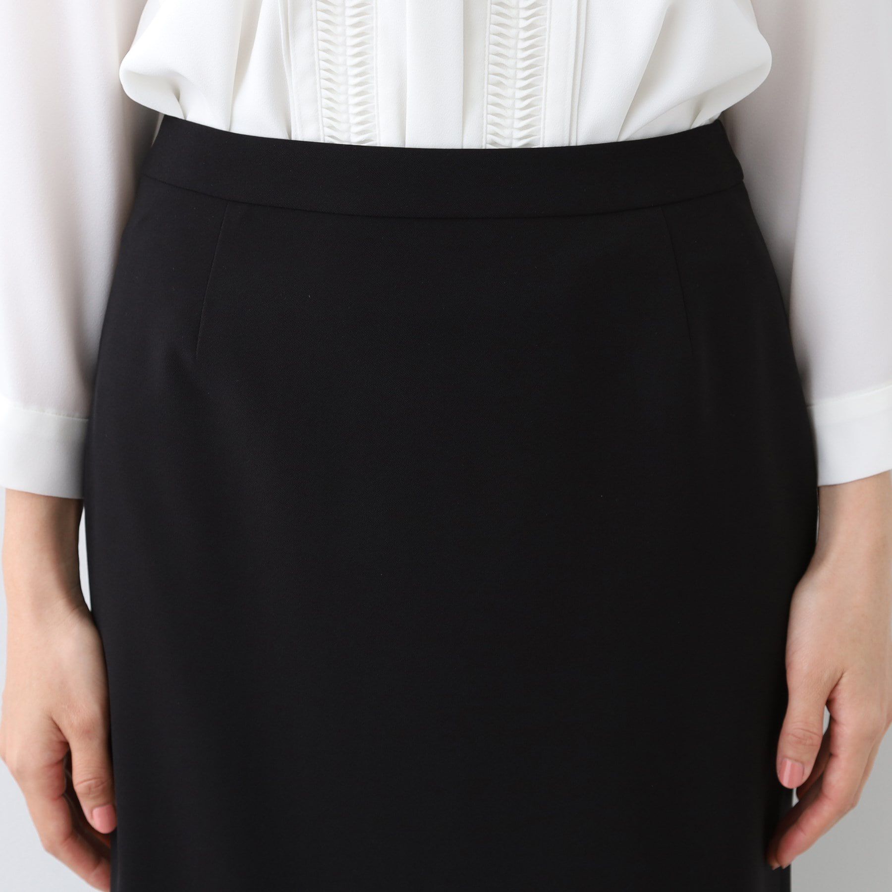 INDIVI「【洗える／UVケア／スーツ】ストレッチストレートラインスカート」|スーツ|