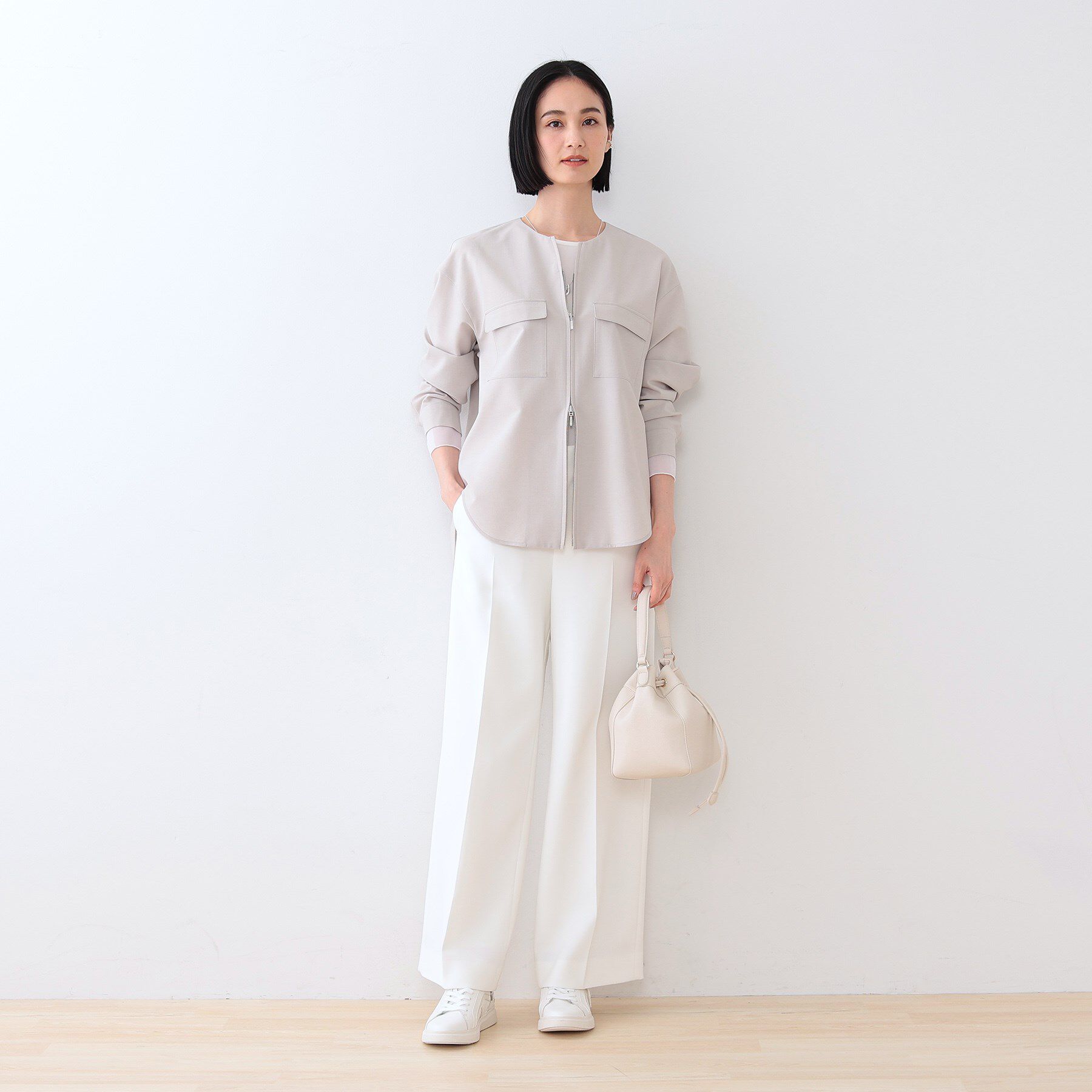 INDIVI「【復活！褒められパンツ】ストレッチ ワイドパンツ」|その他|