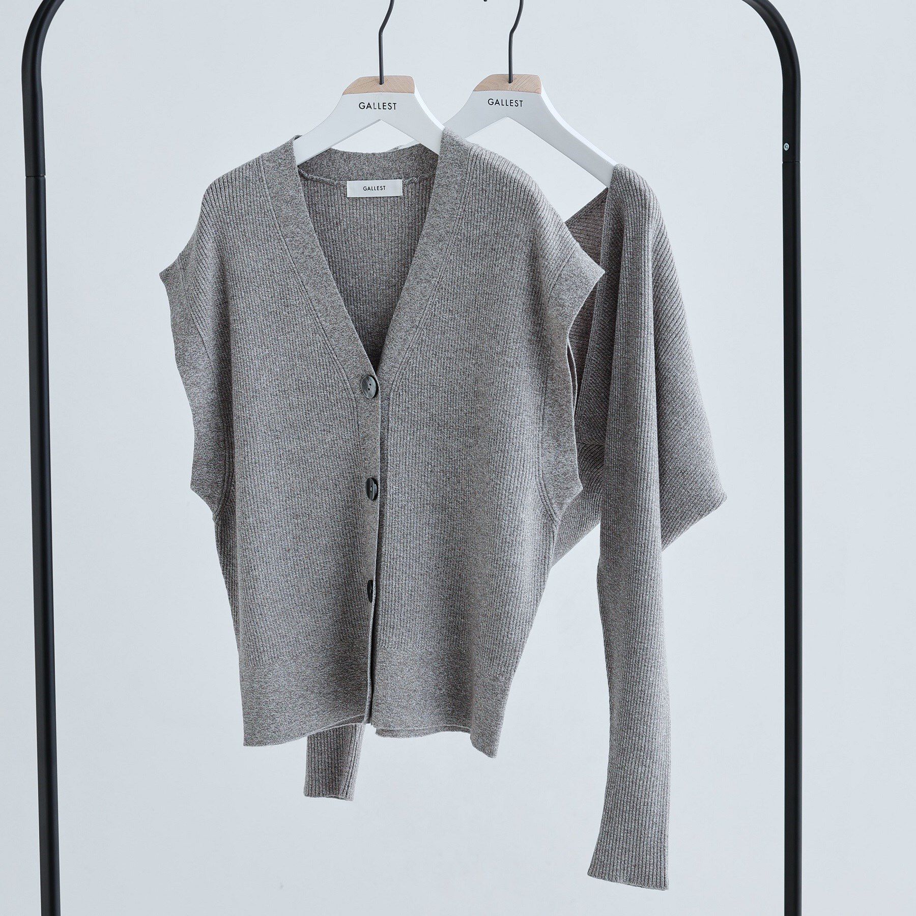 GALLEST「ボレロツインニット」|カーディガン|グレー(912)