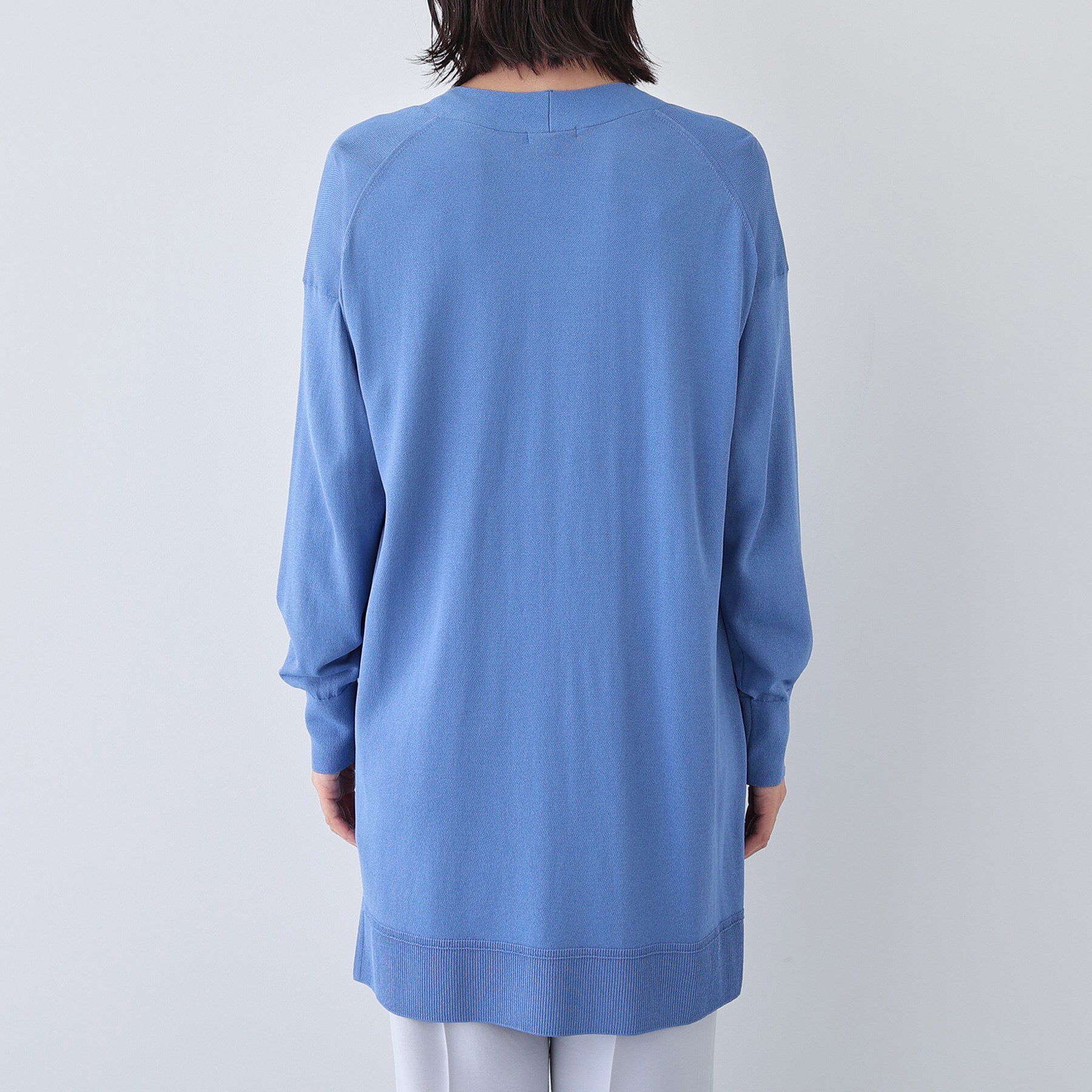 INDIVI「【洗える／肌触り◎】ミニマムデザイン ニットカーディガン」|カーディガン|