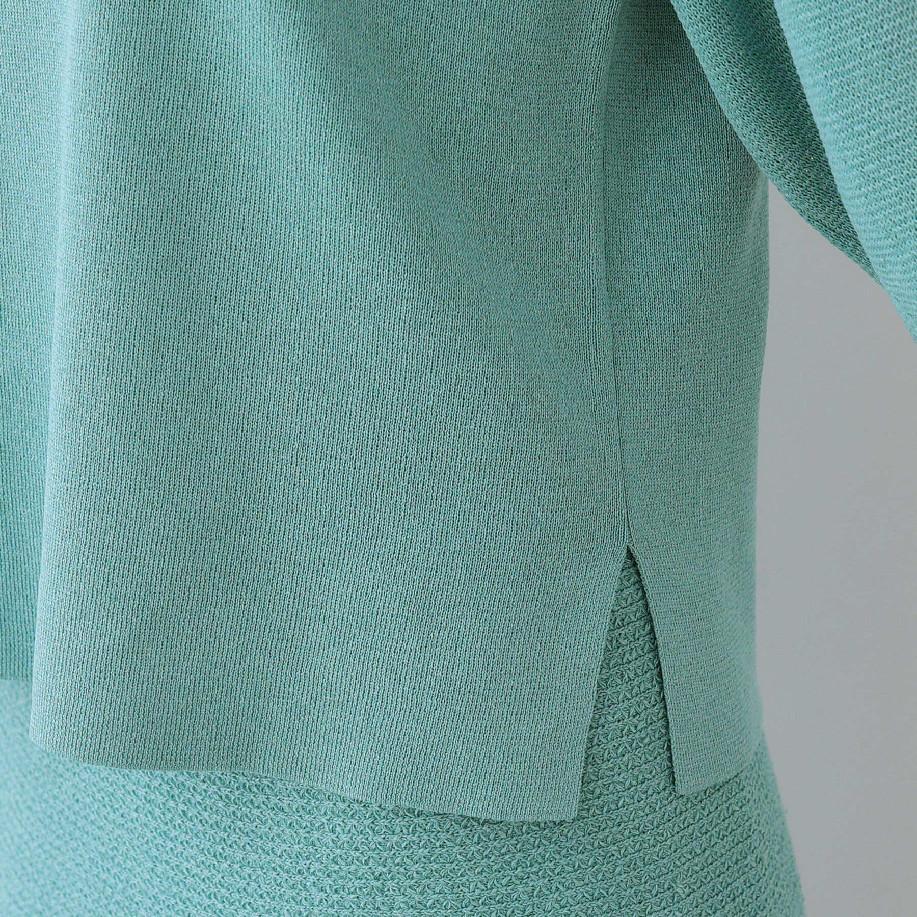 INDIVI「【洗える／和紙混素材／SETUP可能】バルーンスリーブニット」|ニット・セーター|