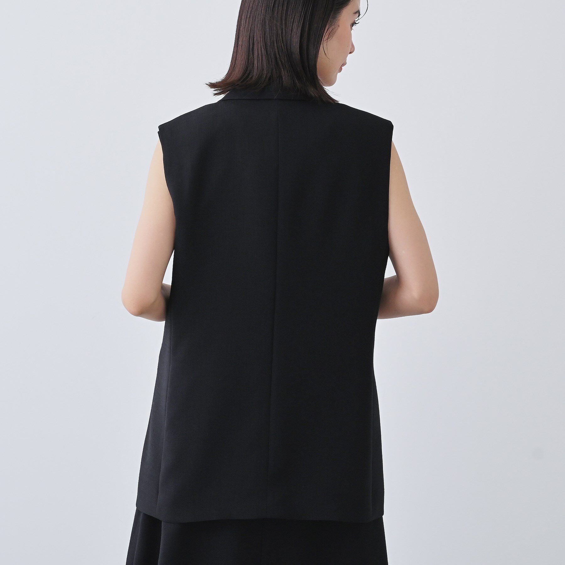 INDIVI「【日本製／トリアセテート】オーバーサイズジレジャケット」|テーラードジャケット|