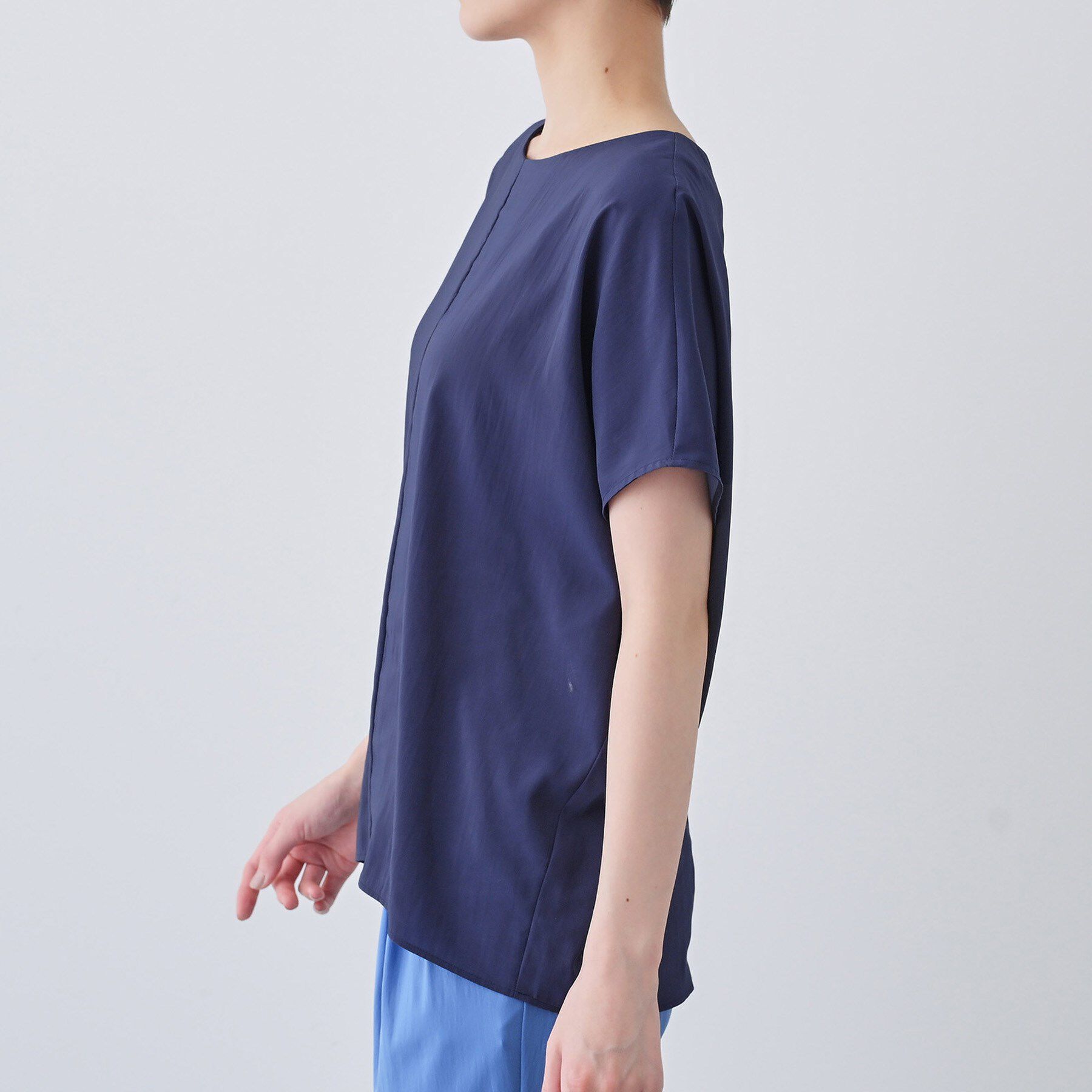 INDIVI「【通気性◎撥水／接触冷感／UVケア】ドルマンスリーブブラウス」|シャツ・ブラウス|