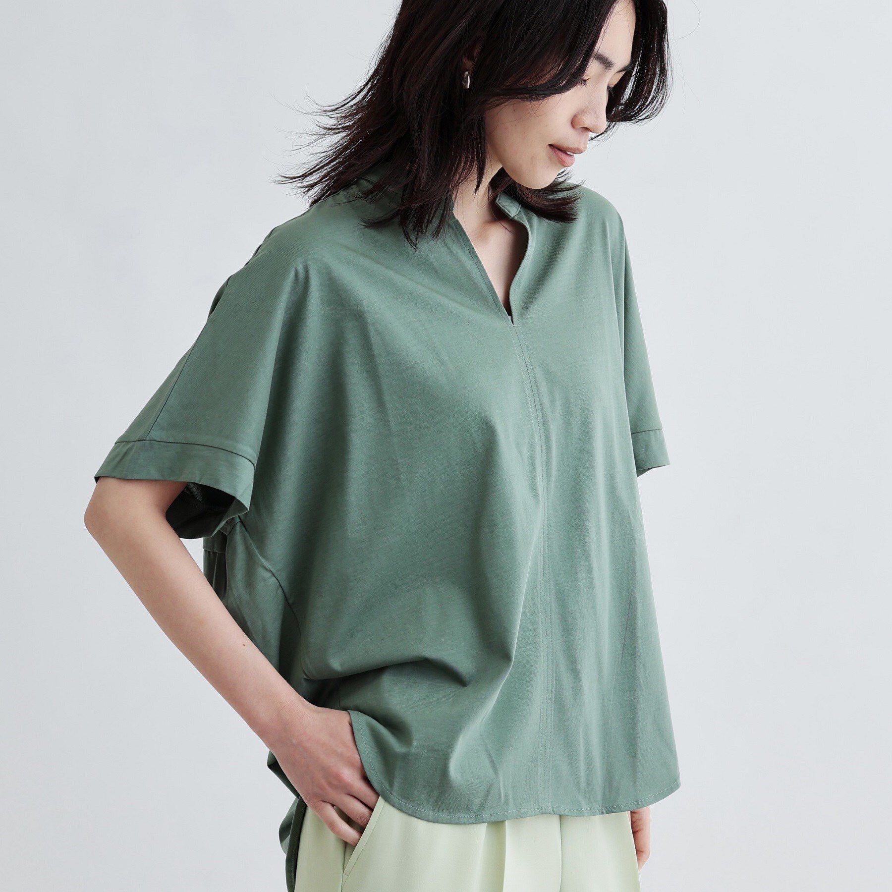 GALLEST「ギャザーポンチョカットソー」|Tシャツ・カットソー|