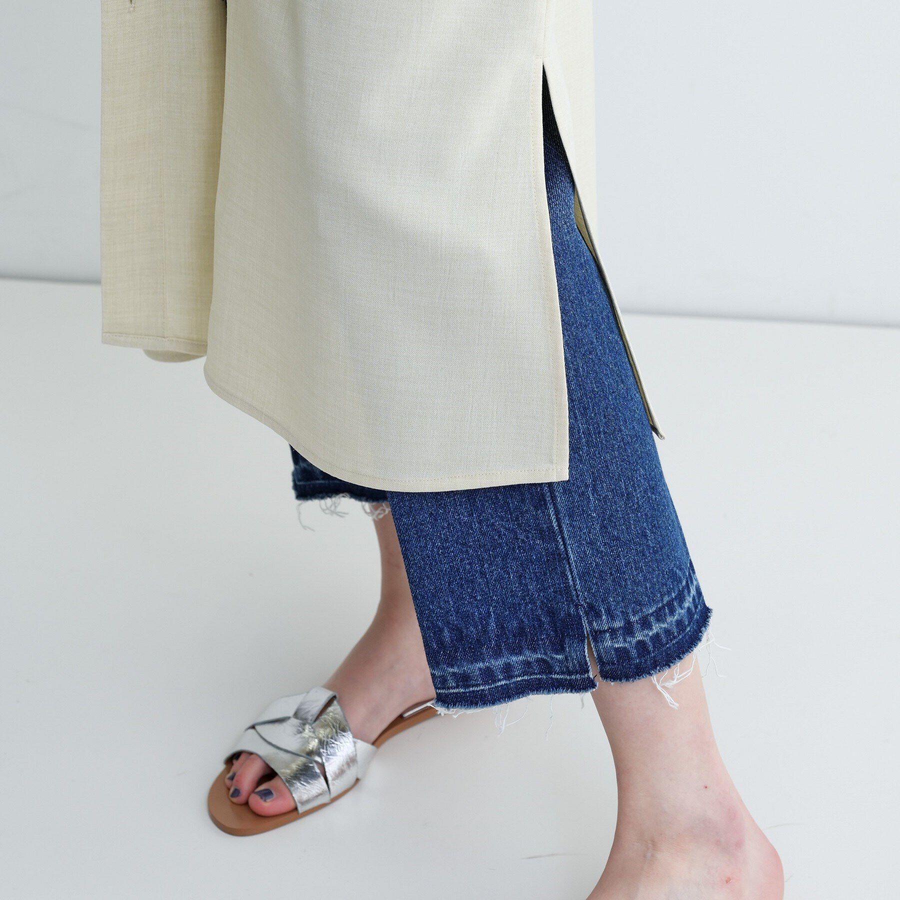 GALLEST「【セレモニー/オケージョン/通勤】ビスチェセットシャツドレス【2WAY】」|ワンピース|