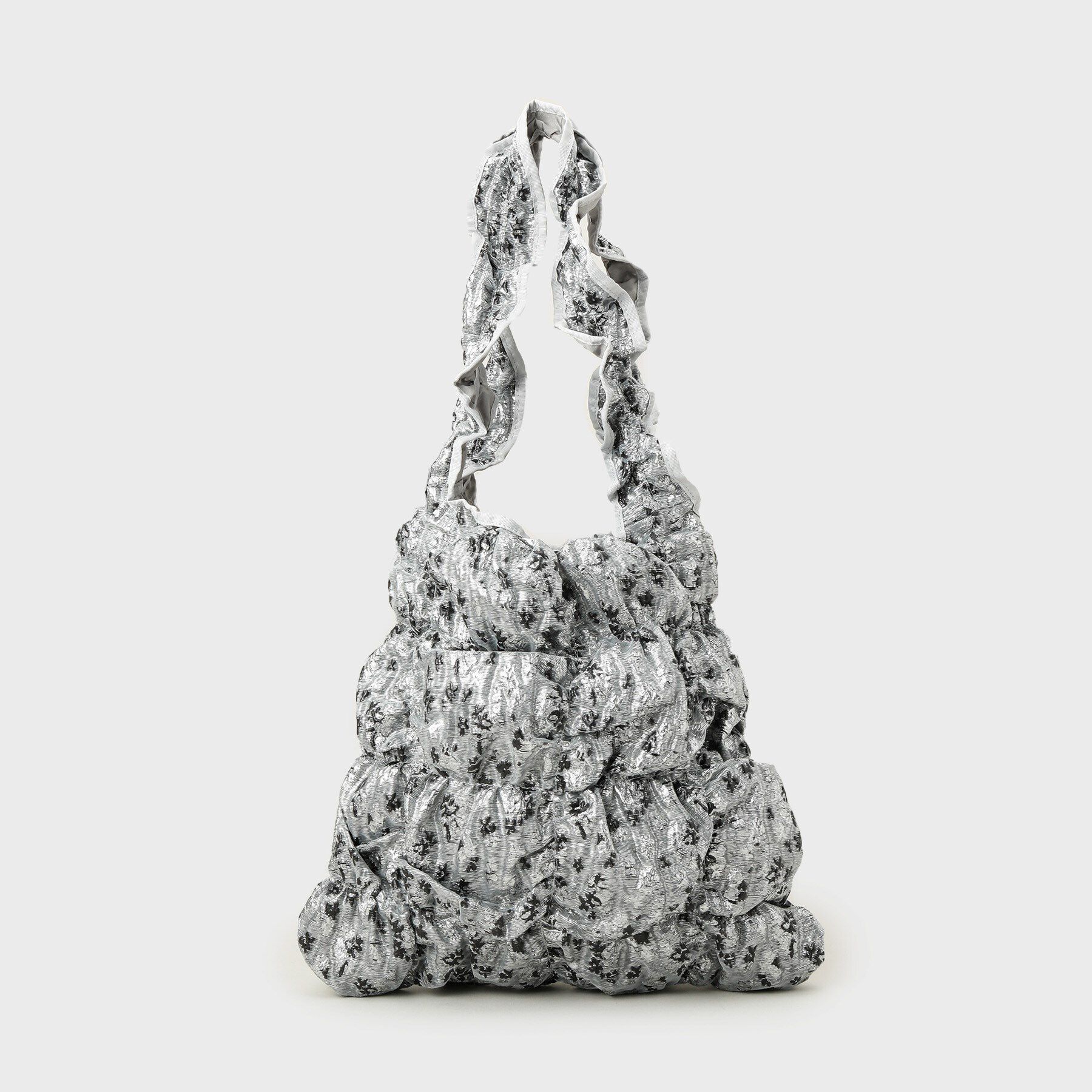 GALLEST「スクエアギャザートート」|トートバッグ|シルバー(006)