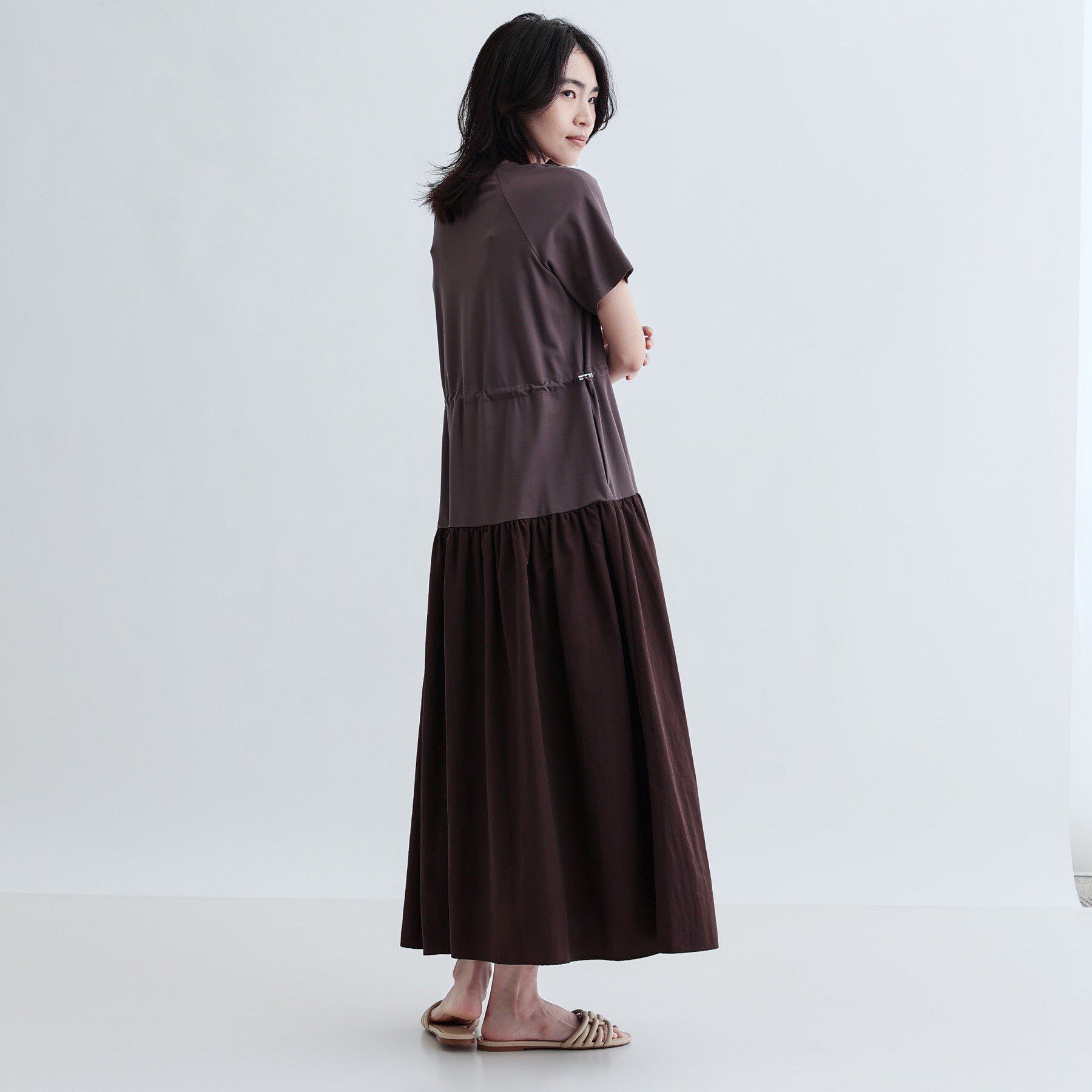 GALLEST「ロング丈ジャージワンピース」|ワンピース|