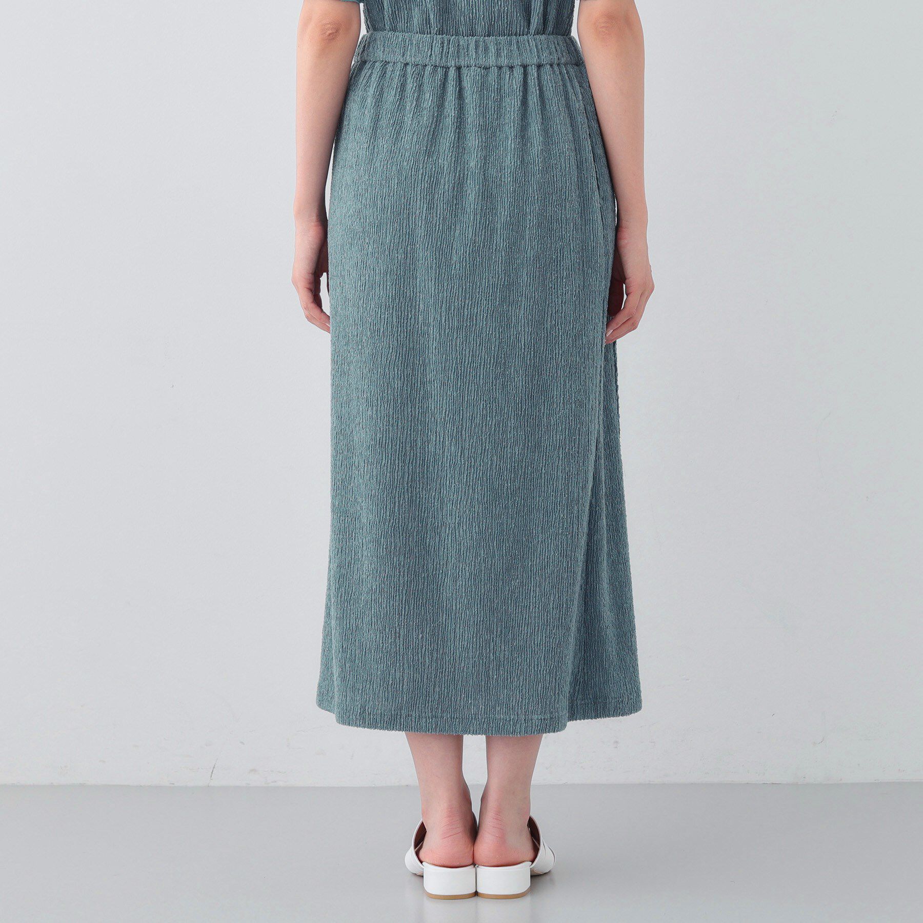 INDIVI「【日本製／SETUP可能】巻き風デザインスカート」|スカート|