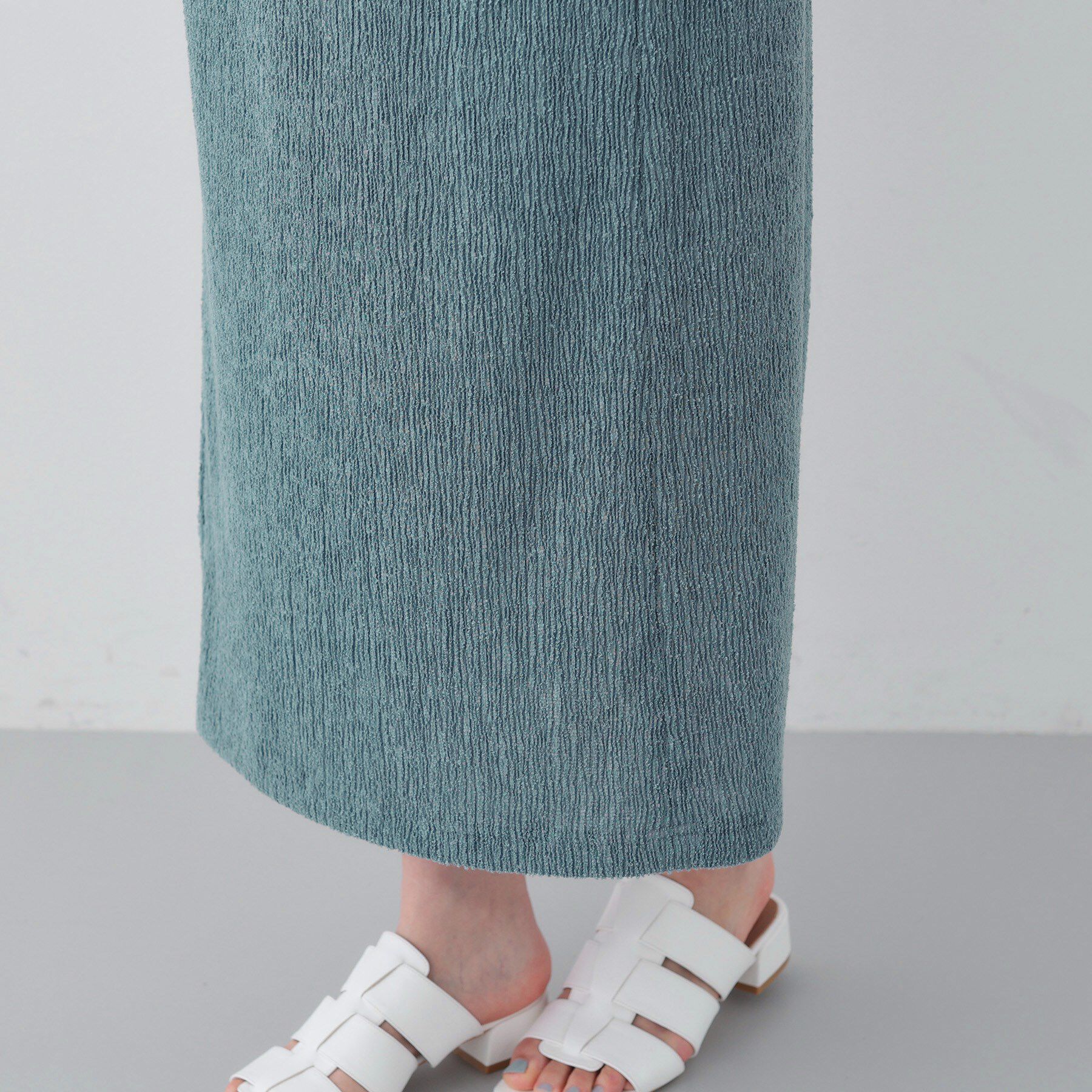 INDIVI「【日本製／SETUP可能】巻き風デザインスカート」|スカート|