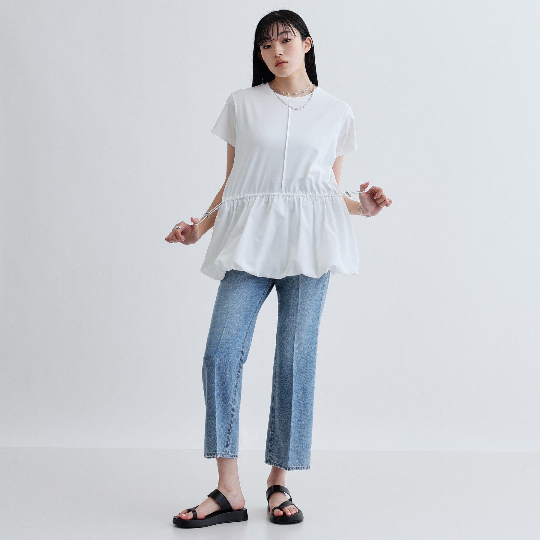 GALLEST「スピンドルペプラムカットソー」|Tシャツ・カットソー|